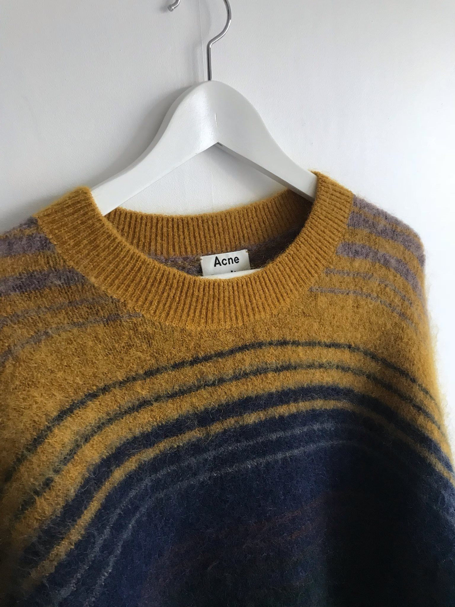 Acne Studios LAST DROP! Nosti Stripe Mohair Knitted Sweater Size US S / EU 44-46 / 1 - 2 Thumbnail