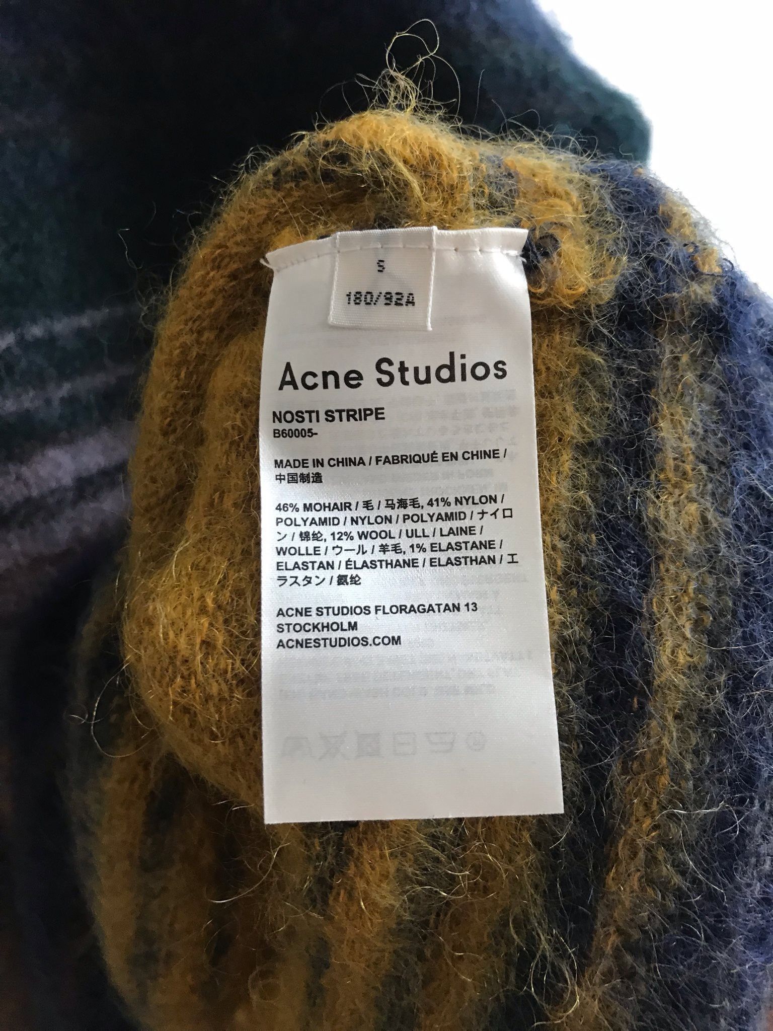 Acne Studios LAST DROP! Nosti Stripe Mohair Knitted Sweater Size US S / EU 44-46 / 1 - 3 Thumbnail