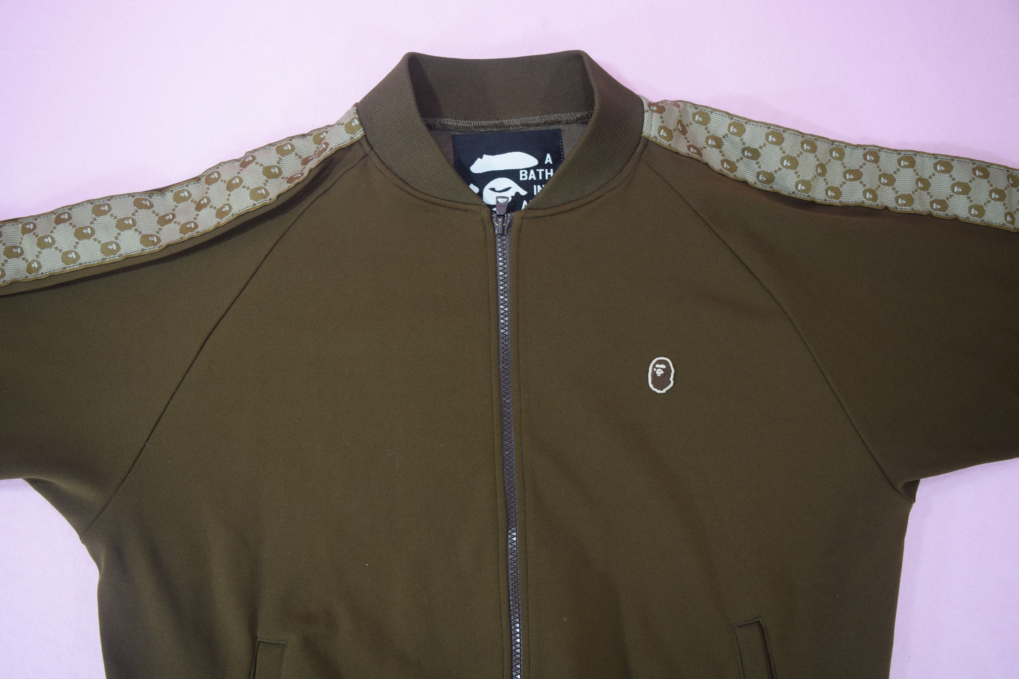 Bape OG Bape 'Gucci Inspired' Ape Head Monogram Track Jacket Size US M / EU 48-50 / 2 - 8 Thumbnail