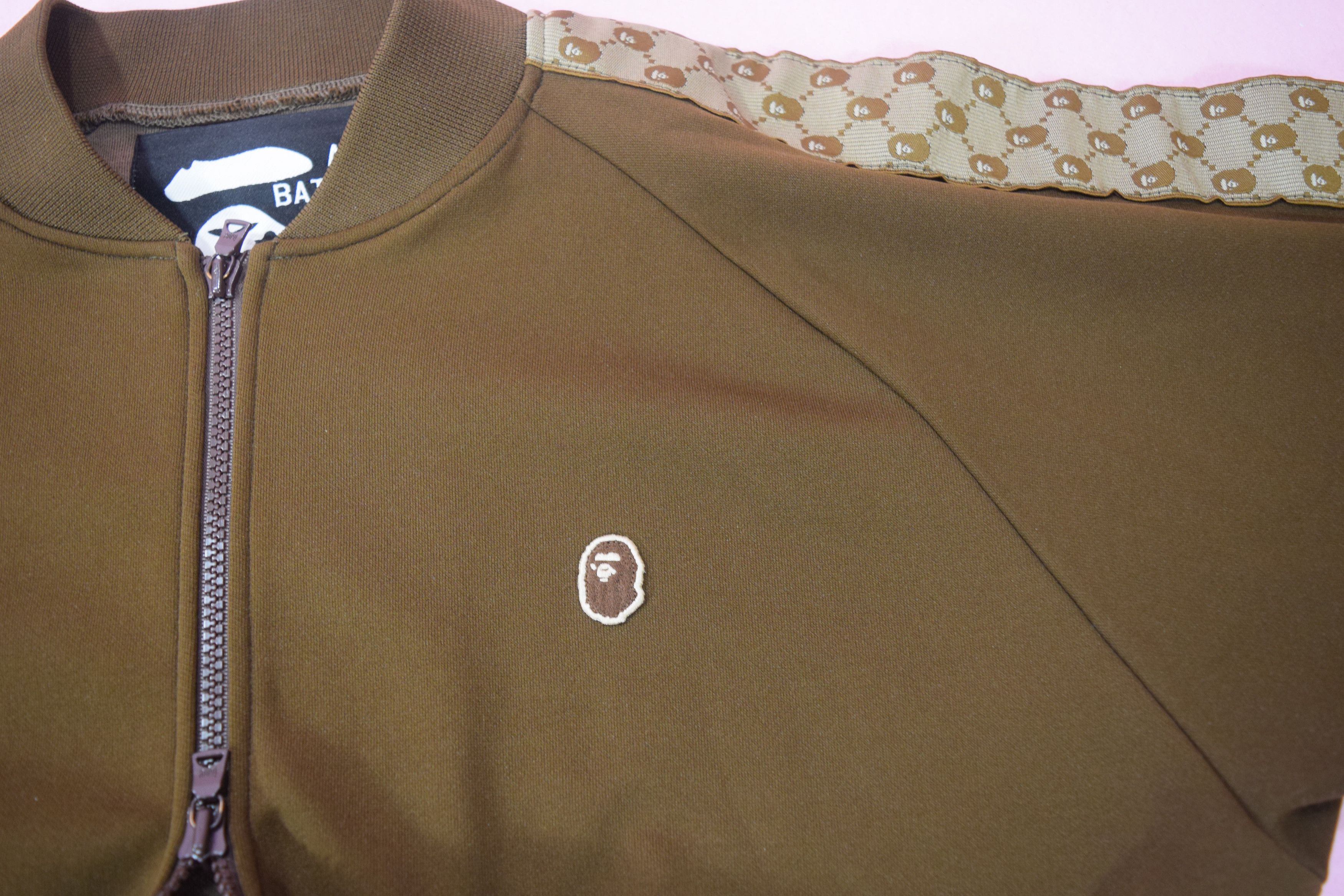 Bape OG Bape 'Gucci Inspired' Ape Head Monogram Track Jacket Size US M / EU 48-50 / 2 - 7 Thumbnail