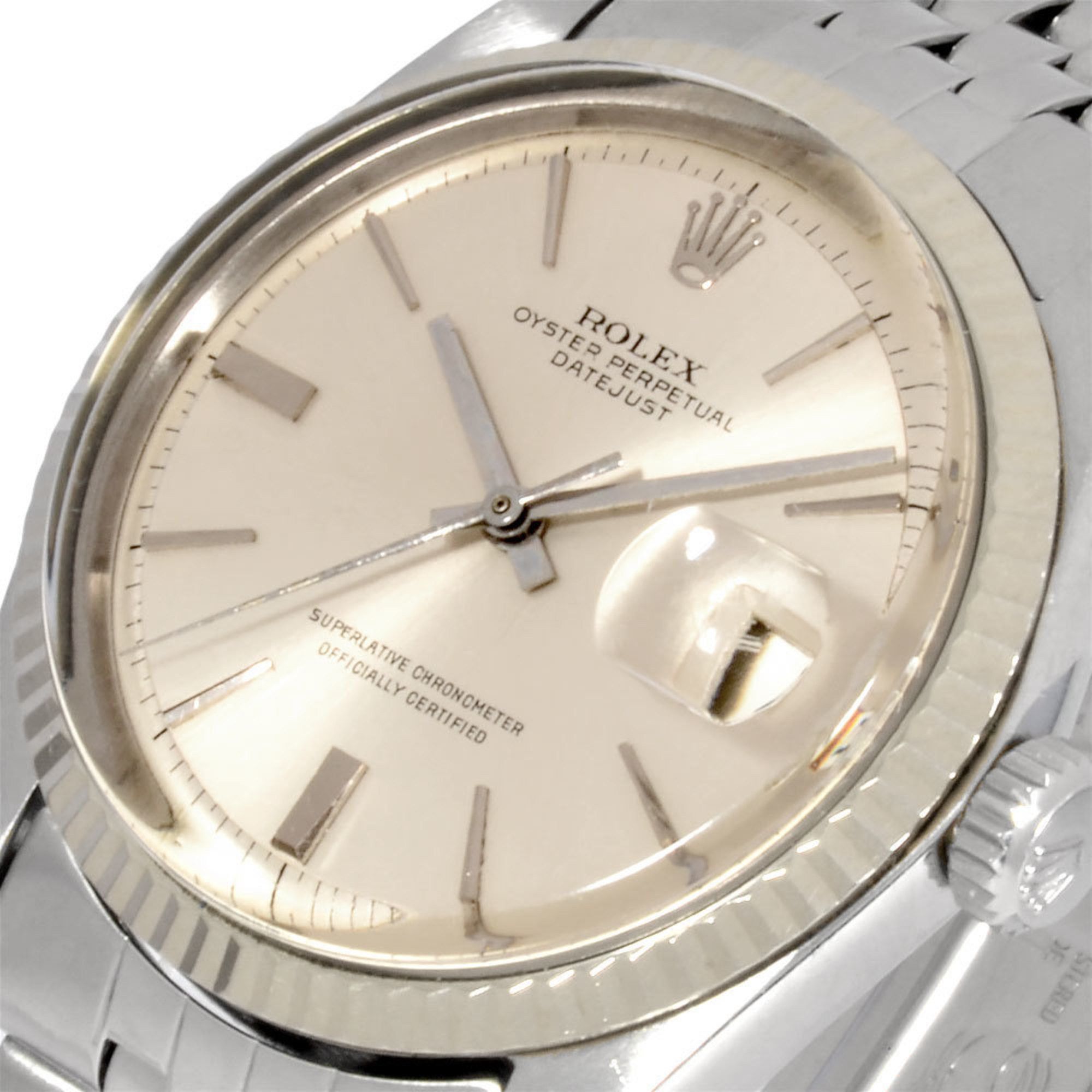 Rolex Rolex 1601 Datejust 7-digit 19th series watch, automatic, silver dial, SS x WG, men's Size ONE SIZE - 7 Thumbnail