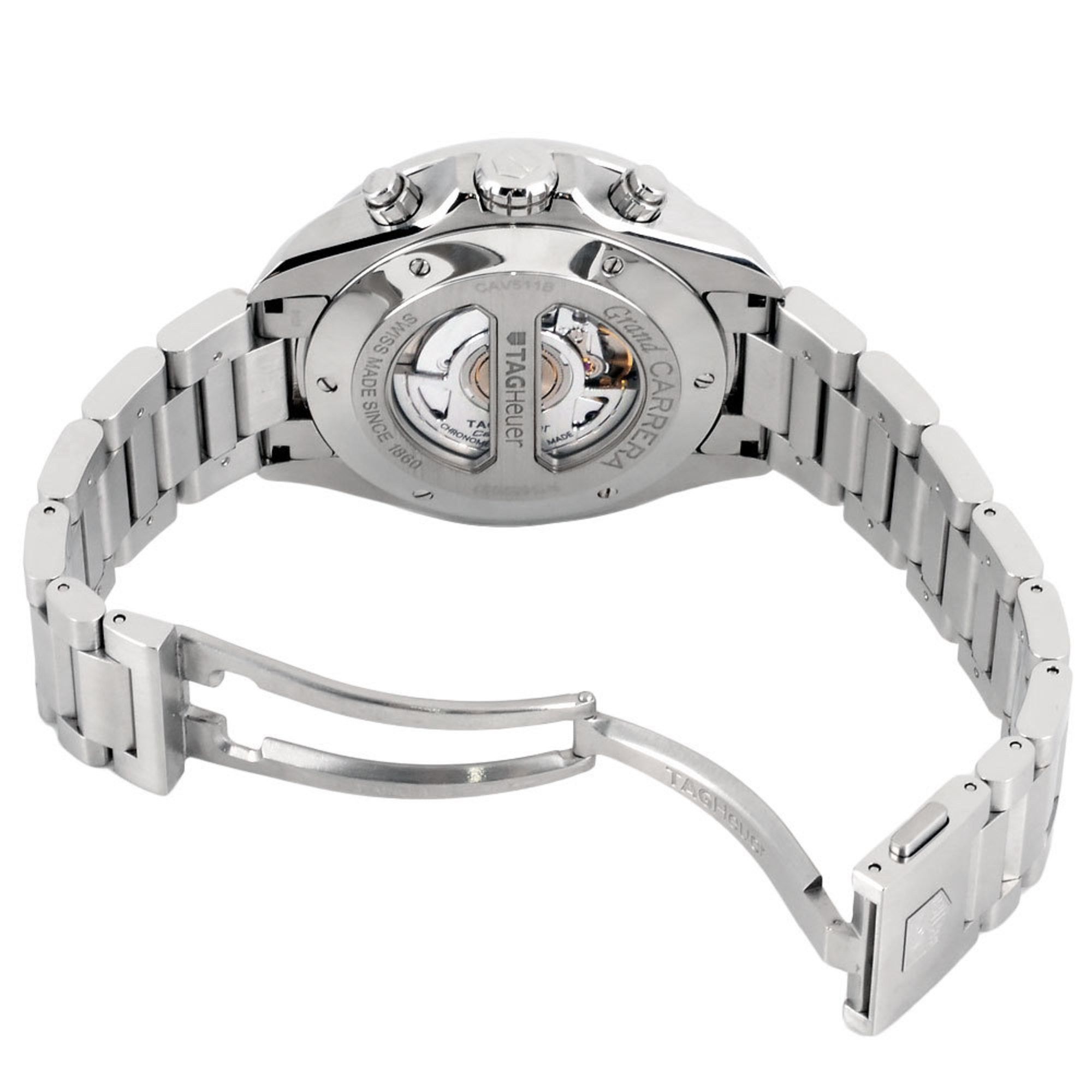 Tag Heuer TAG Heuer CAV511B.BA0902 Grand Carrera Calibre 17 RS Automatic Watch, White Dial, Men's Size ONE SIZE - 4 Thumbnail