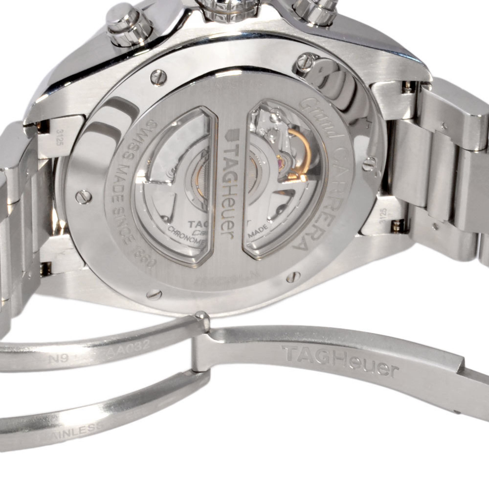 Tag Heuer TAG Heuer CAV511B.BA0902 Grand Carrera Calibre 17 RS Automatic Watch, White Dial, Men's Size ONE SIZE - 5 Thumbnail