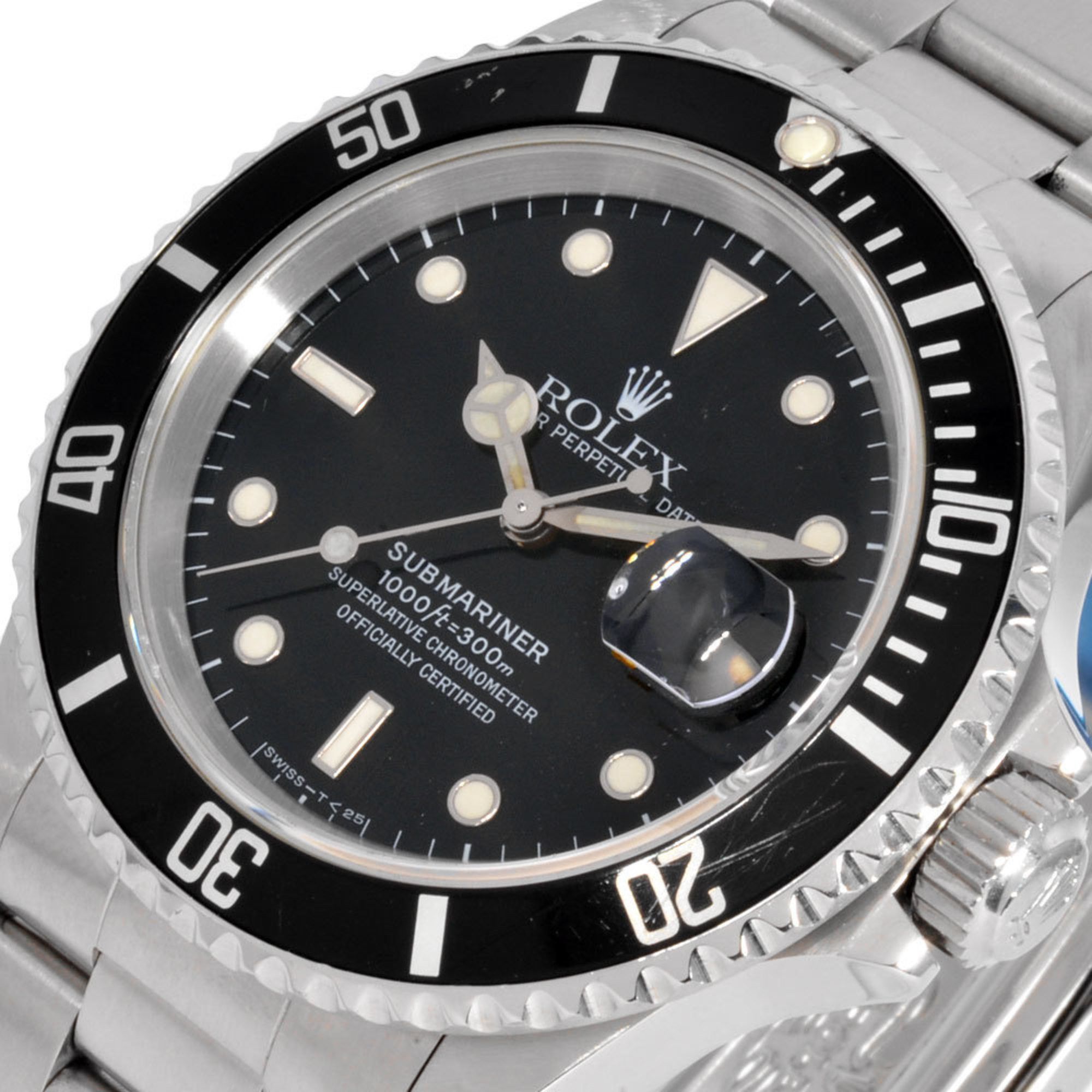 Rolex Rolex 16610 Submariner Date X serial number manufactured around 1991 Wristwatch Automatic Black dial Stainless steel Men's Size ONE SIZE - 7 Thumbnail