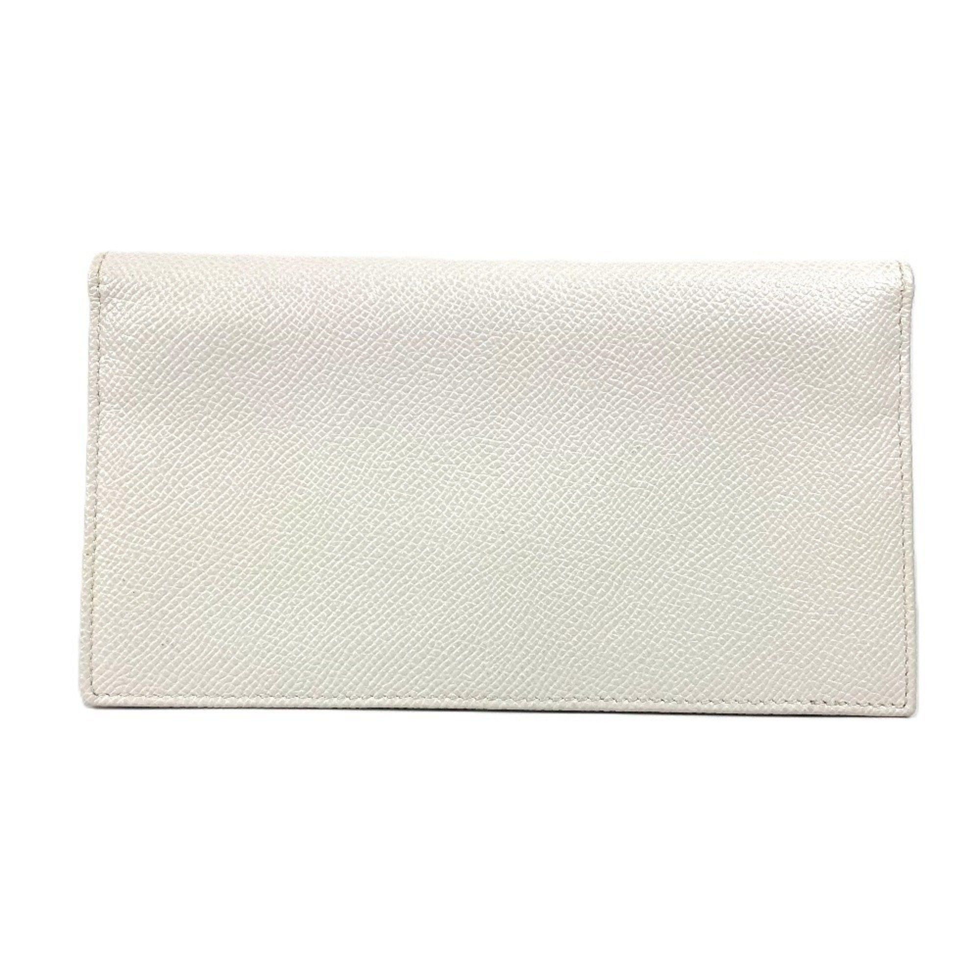 Bvlgari BVLGARI Bulgari Logo Clip Long Wallet Bi-fold Leather Men's Women's White Size ONE SIZE - 2 Thumbnail