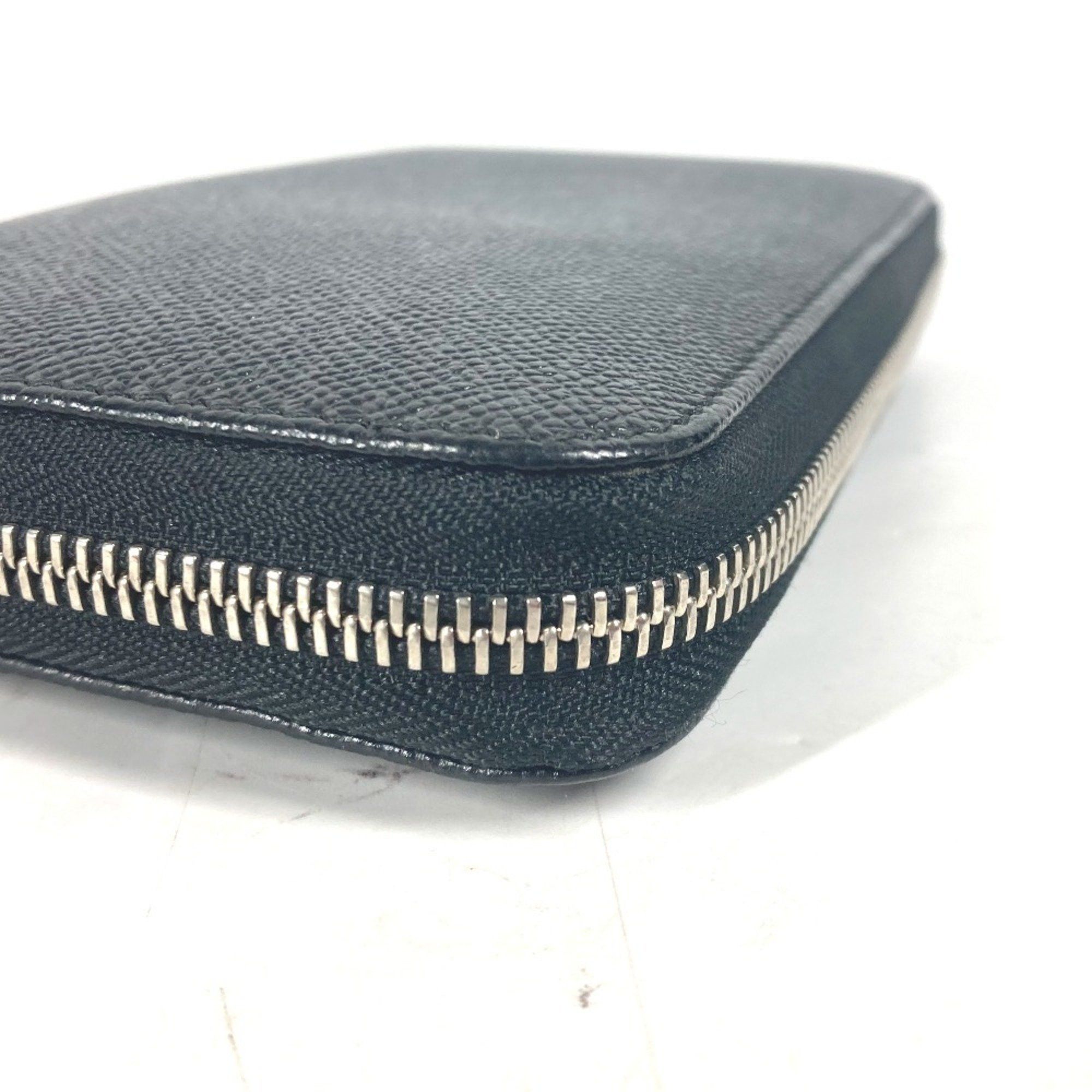 Bvlgari BVLGARI Bulgari Round Zipper Long Wallet Leather Men's Women's Black Size ONE SIZE - 6 Thumbnail