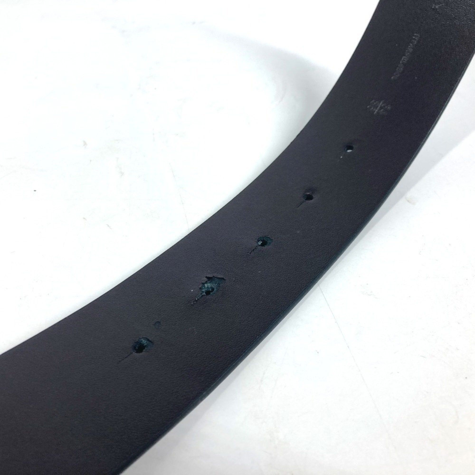 Burberry BURBERRY TB Logo Belt Leather Men's Black Size ONE SIZE - 11 Thumbnail