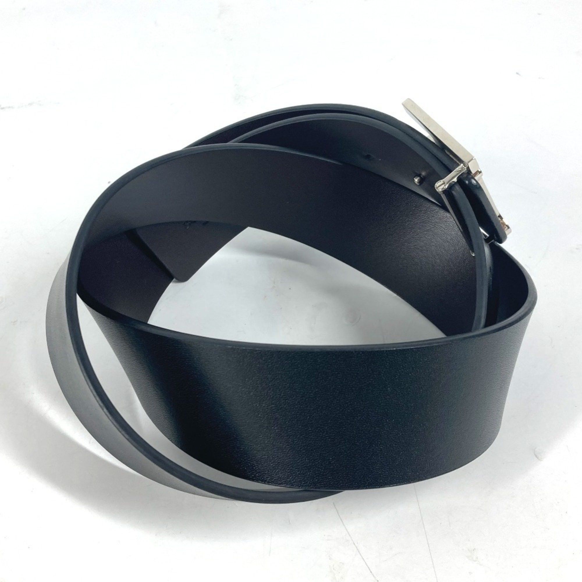 Burberry BURBERRY TB Logo Belt Leather Men's Black Size ONE SIZE - 7 Thumbnail