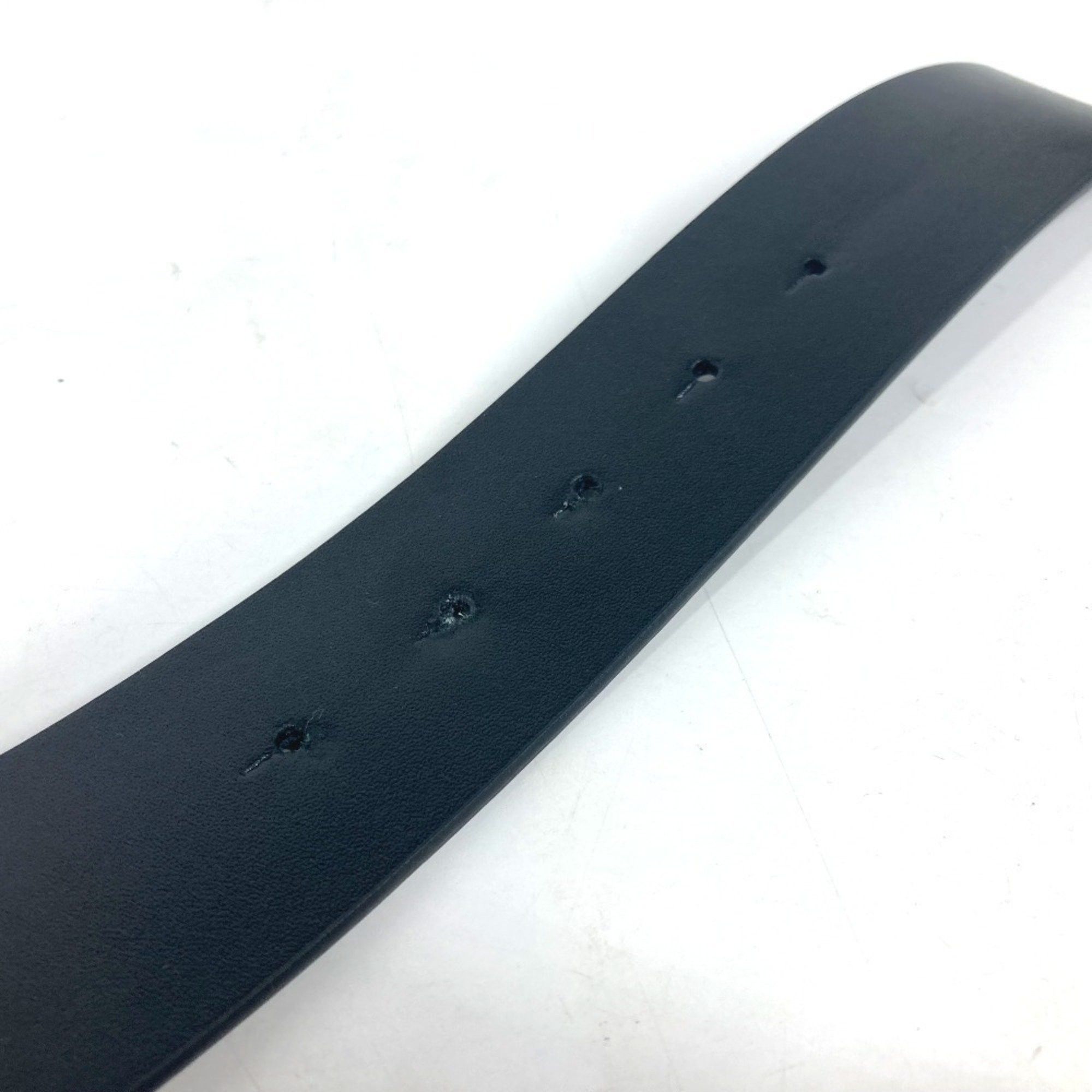 Burberry BURBERRY TB Logo Belt Leather Men's Black Size ONE SIZE - 10 Thumbnail