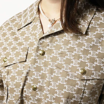 Celine cropped shirt in technical cotton Size S / US 4 / IT 40 - 2 Thumbnail
