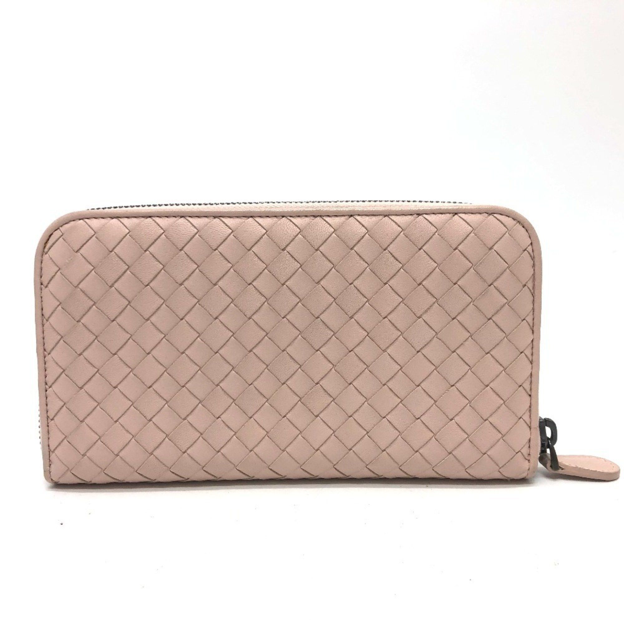 Bottega Veneta BOTTEGA VENETA 114076 Intrecciato Round Zipper Long Wallet Leather Women's Pink Size ONE SIZE - 2 Thumbnail