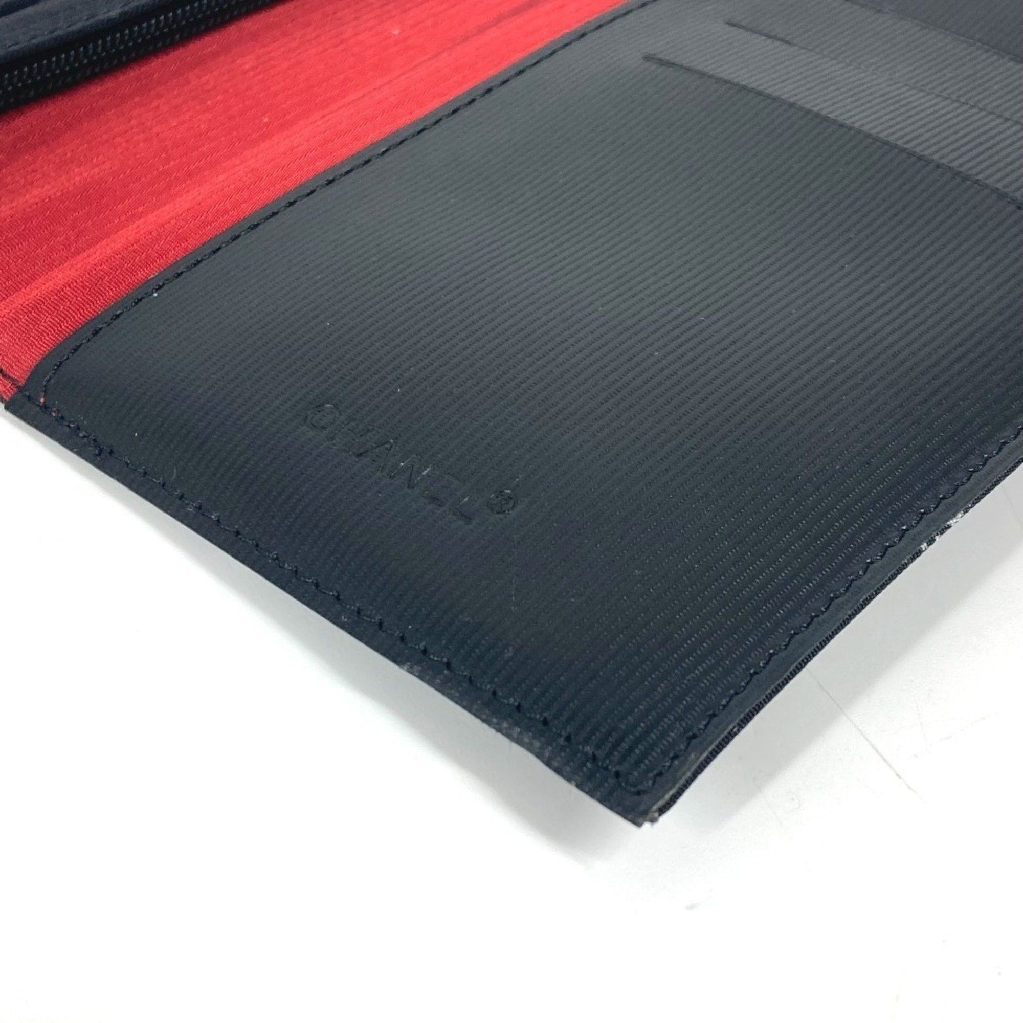 Chanel CHANEL A14344 Former Travel Line Long Wallet Bi-fold Nylon Men's Women's Black Size ONE SIZE - 11 Thumbnail