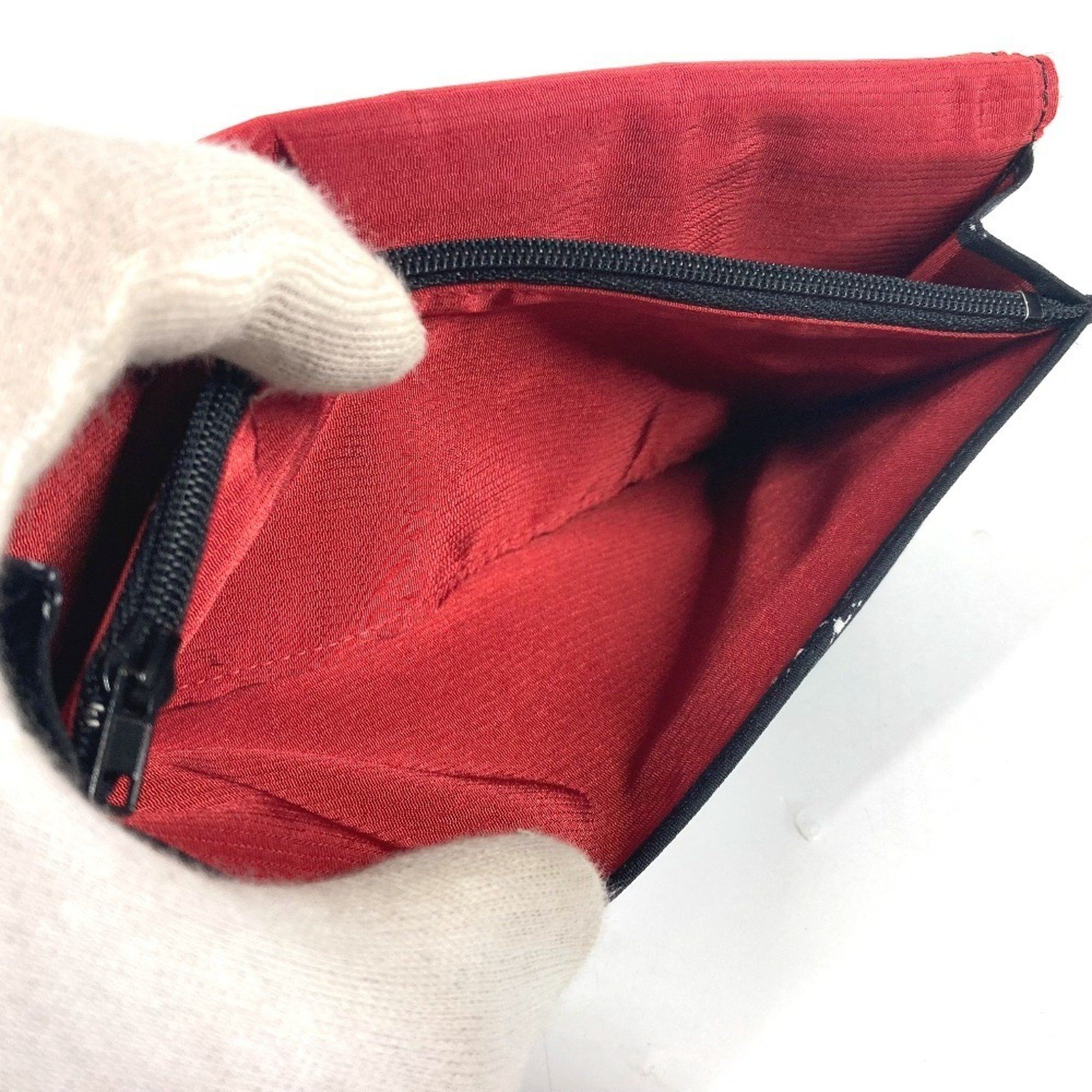 Chanel CHANEL A14344 Former Travel Line Long Wallet Bi-fold Nylon Men's Women's Black Size ONE SIZE - 15 Thumbnail