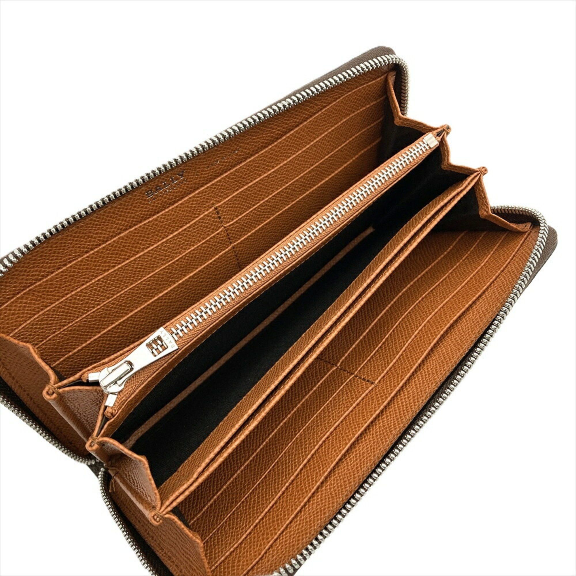 Bally BALLY Balen Round Leather Brown Long Wallet for Men Size ONE SIZE - 5 Thumbnail