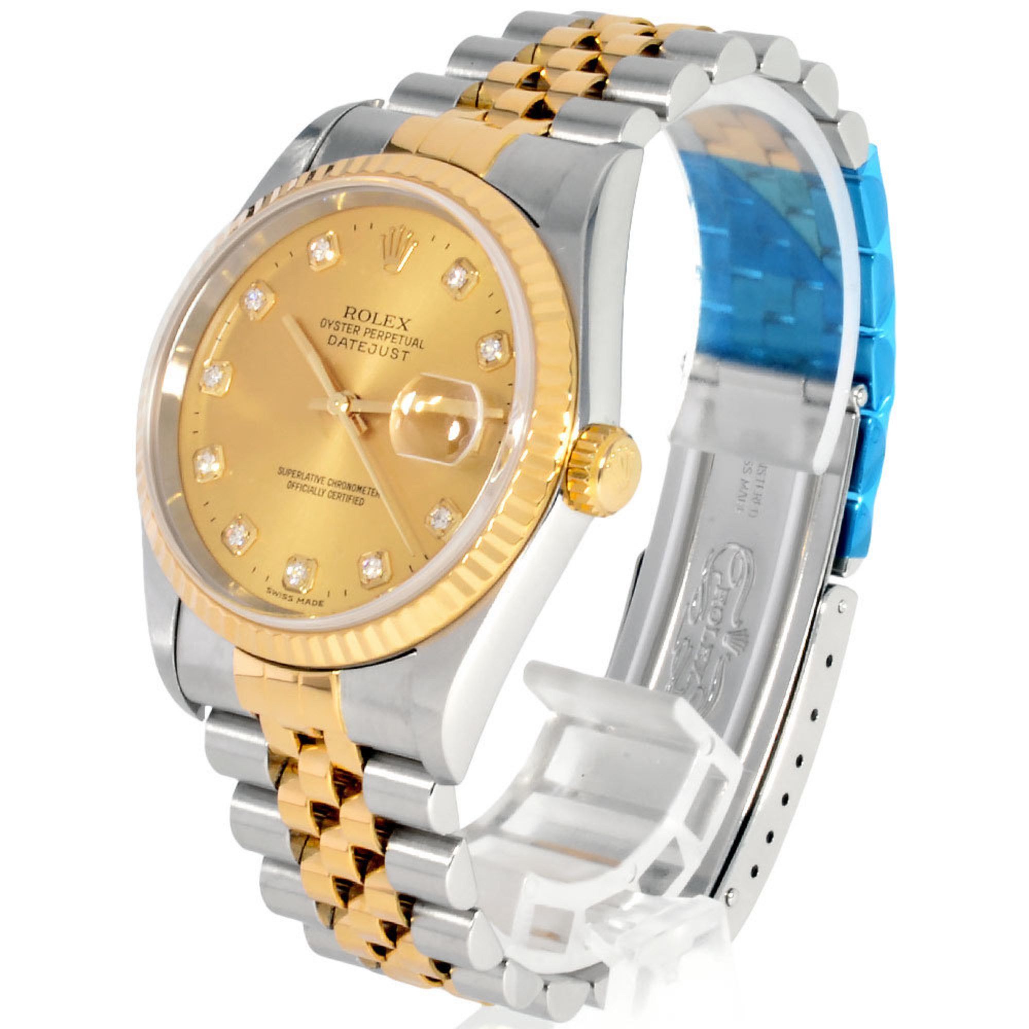 Rolex Rolex 16233G Datejust Y series watch, automatic, champagne dial, 10P diamond index, combination, SS x YG, men's Size ONE SIZE - 2 Thumbnail