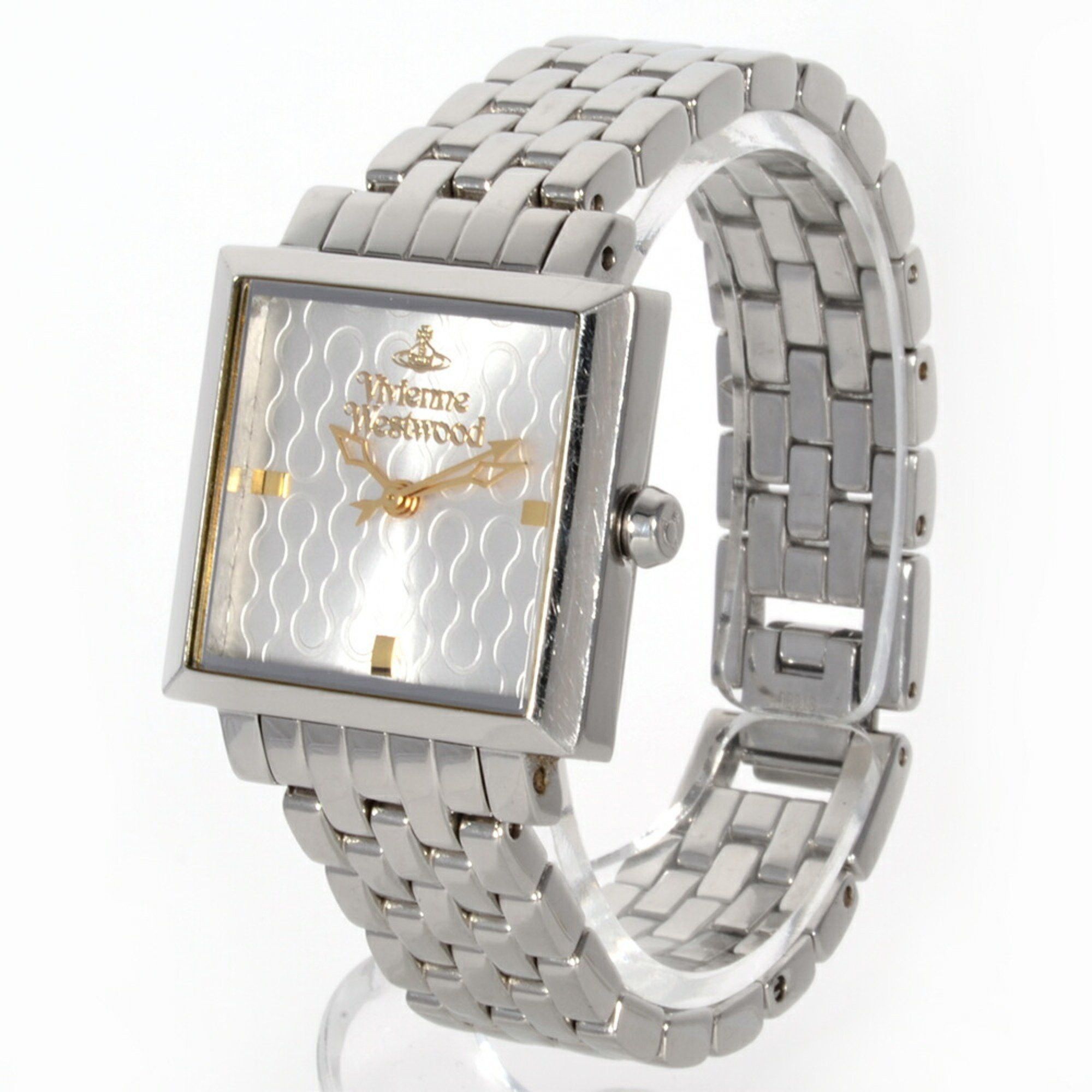 Vivienne Westwood Vivienne Westwood VV087 Square Watch Quartz Silver Dial Orb Ladies Size ONE SIZE - 2 Thumbnail