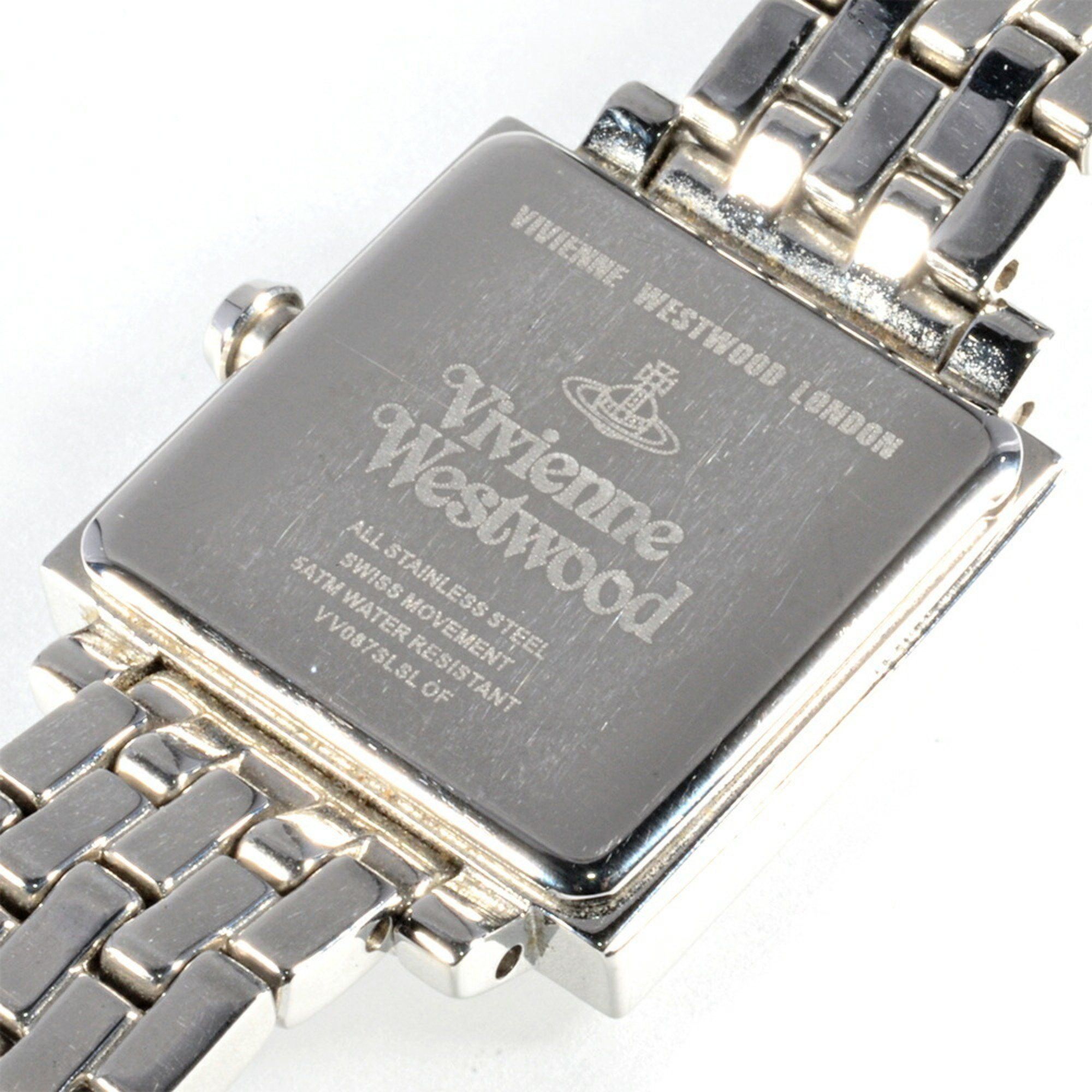 Vivienne Westwood Vivienne Westwood VV087 Square Watch Quartz Silver Dial Orb Ladies Size ONE SIZE - 4 Thumbnail
