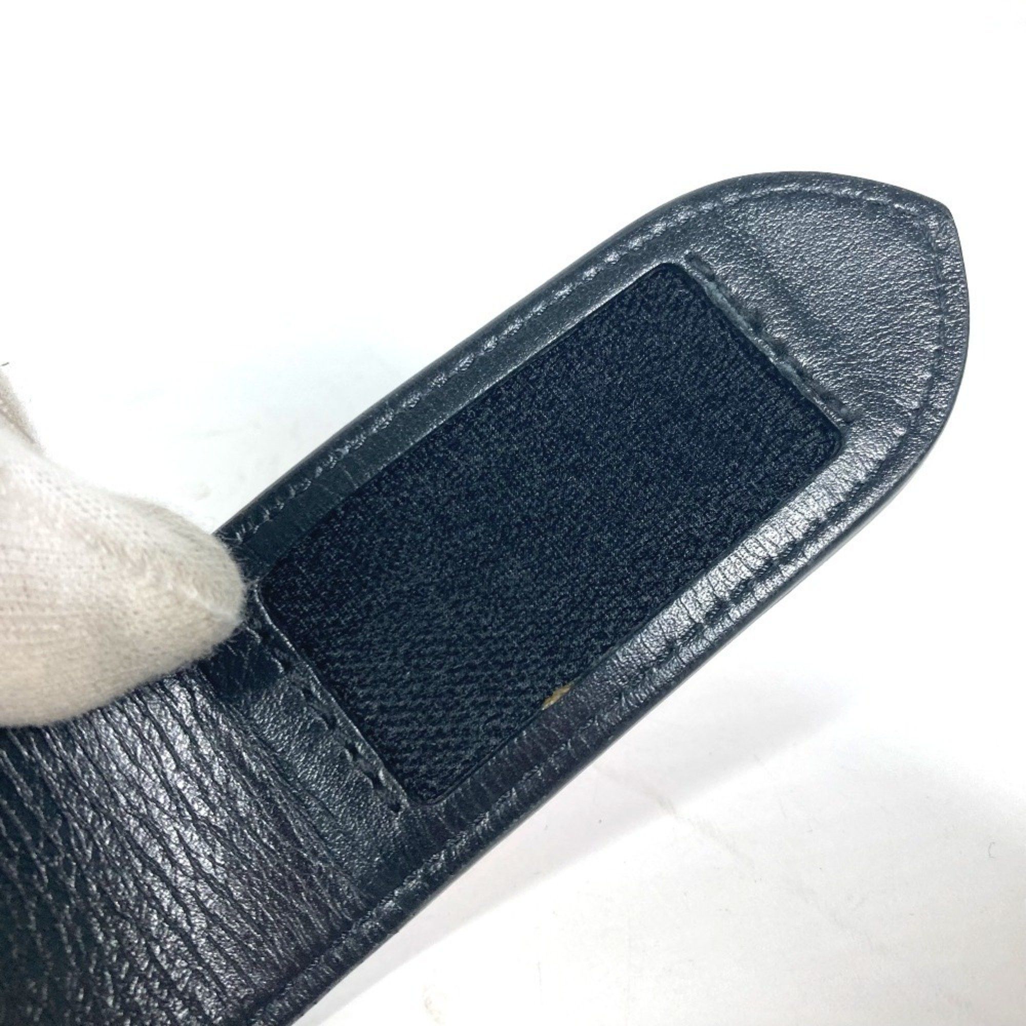 Christian Louboutin Christian Louboutin Studded Logo Belt Leather Men's Women's Black Size ONE SIZE - 6 Thumbnail
