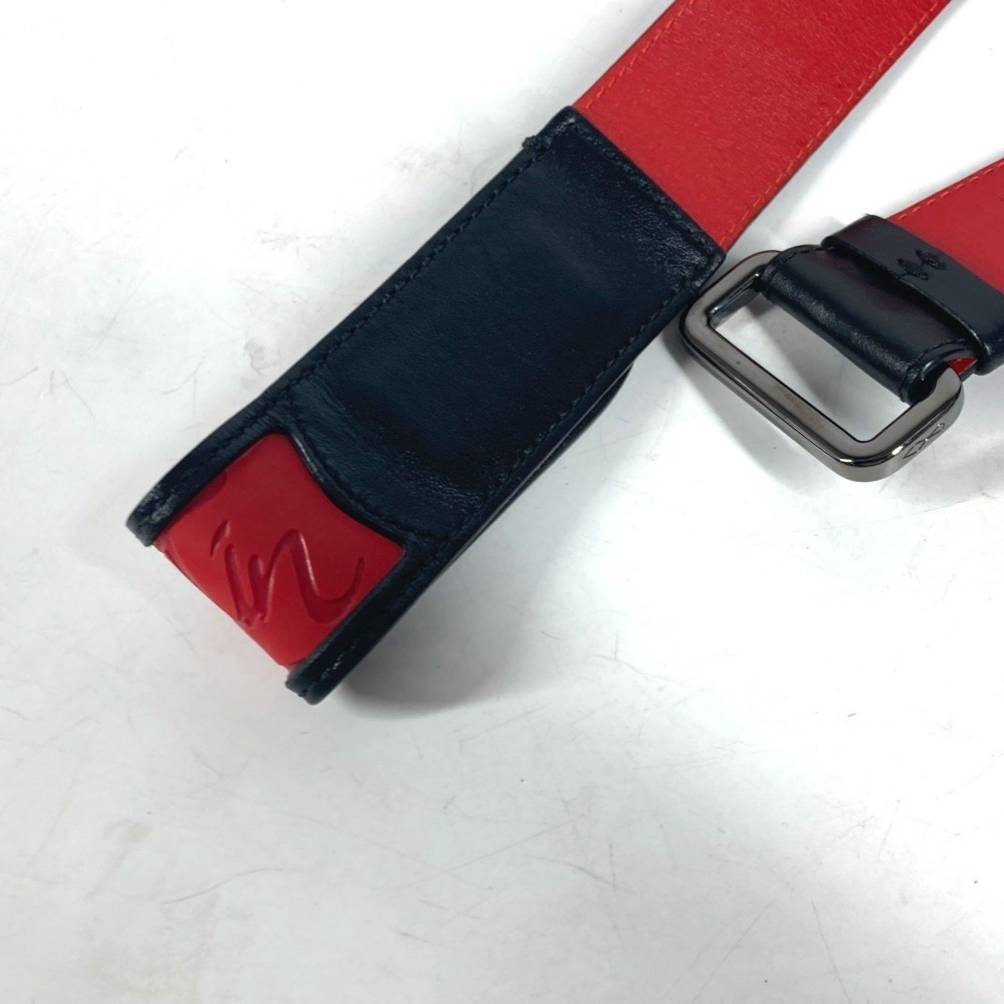 Christian Louboutin Christian Louboutin Studded Logo Belt Leather Men's Women's Black Size ONE SIZE - 17 Thumbnail