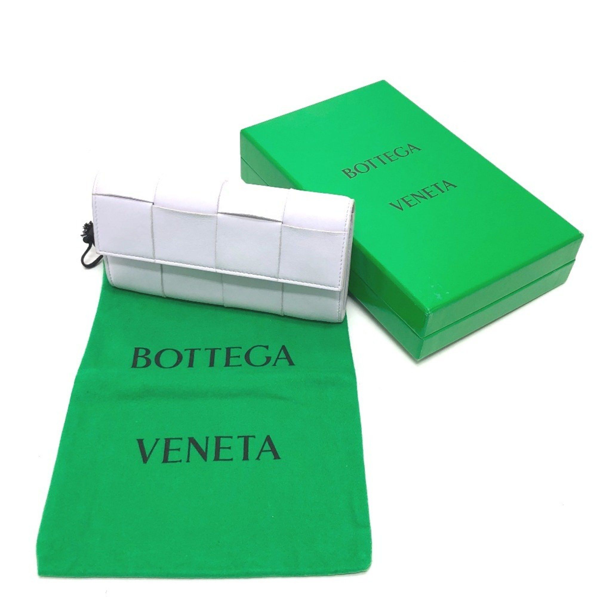 Bottega Veneta BOTTEGA VENETA 667433 Intrecciato Maxi Bi-fold Long Wallet Leather Women's Purple Size ONE SIZE - 14 Thumbnail