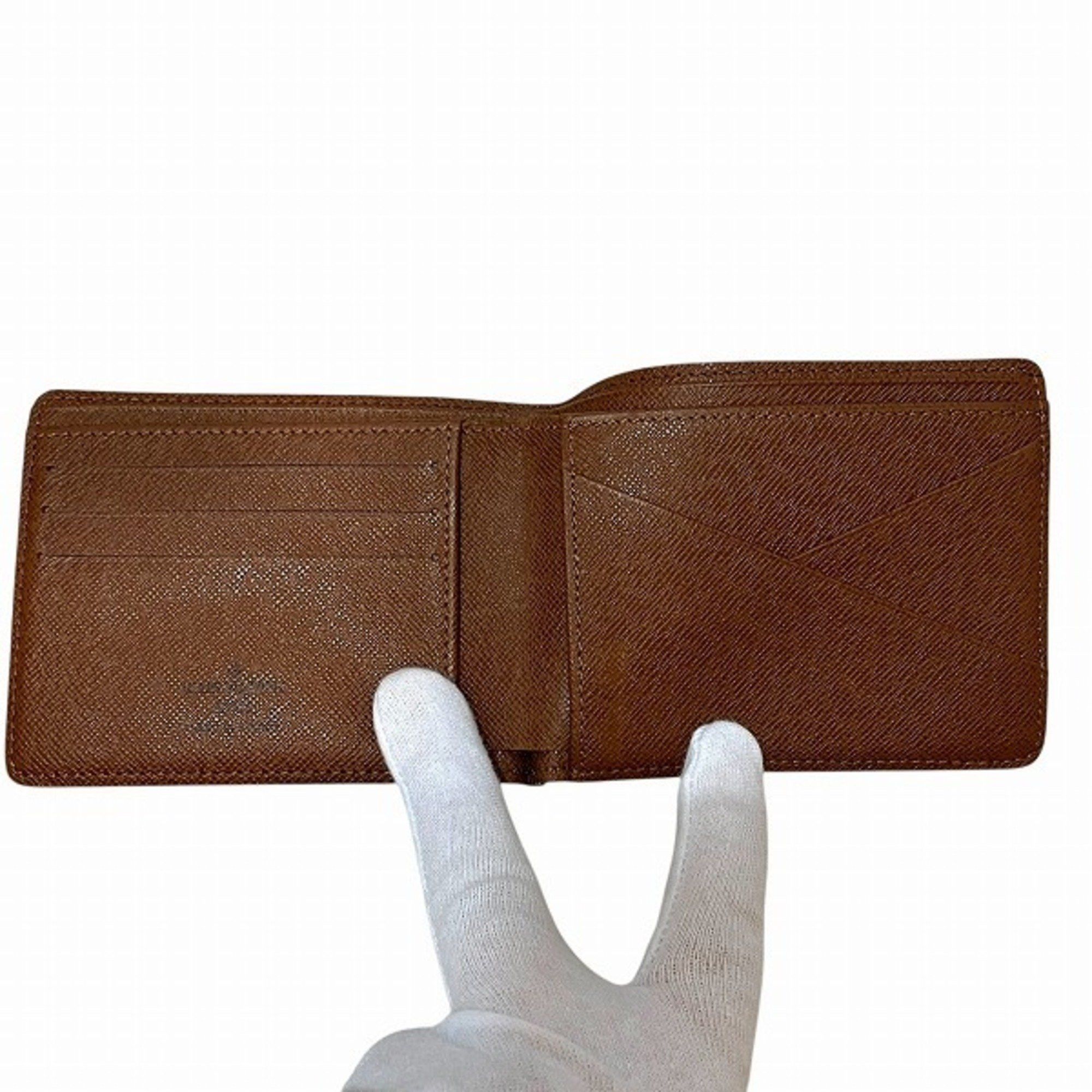 Louis Vuitton Louis Vuitton Monogram Portefeuille Multiple M60895 Billfold Bi-fold Wallet for Men Size ONE SIZE - 3 Thumbnail