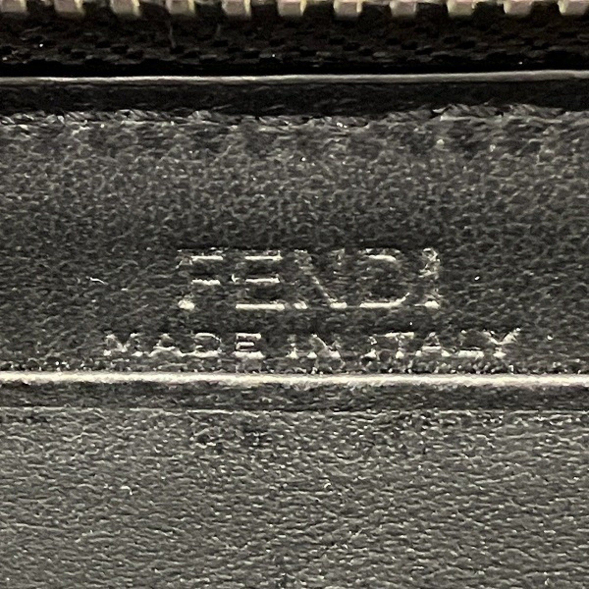 FENDI Monster 7M0210 Round Zip Long Wallet for Men