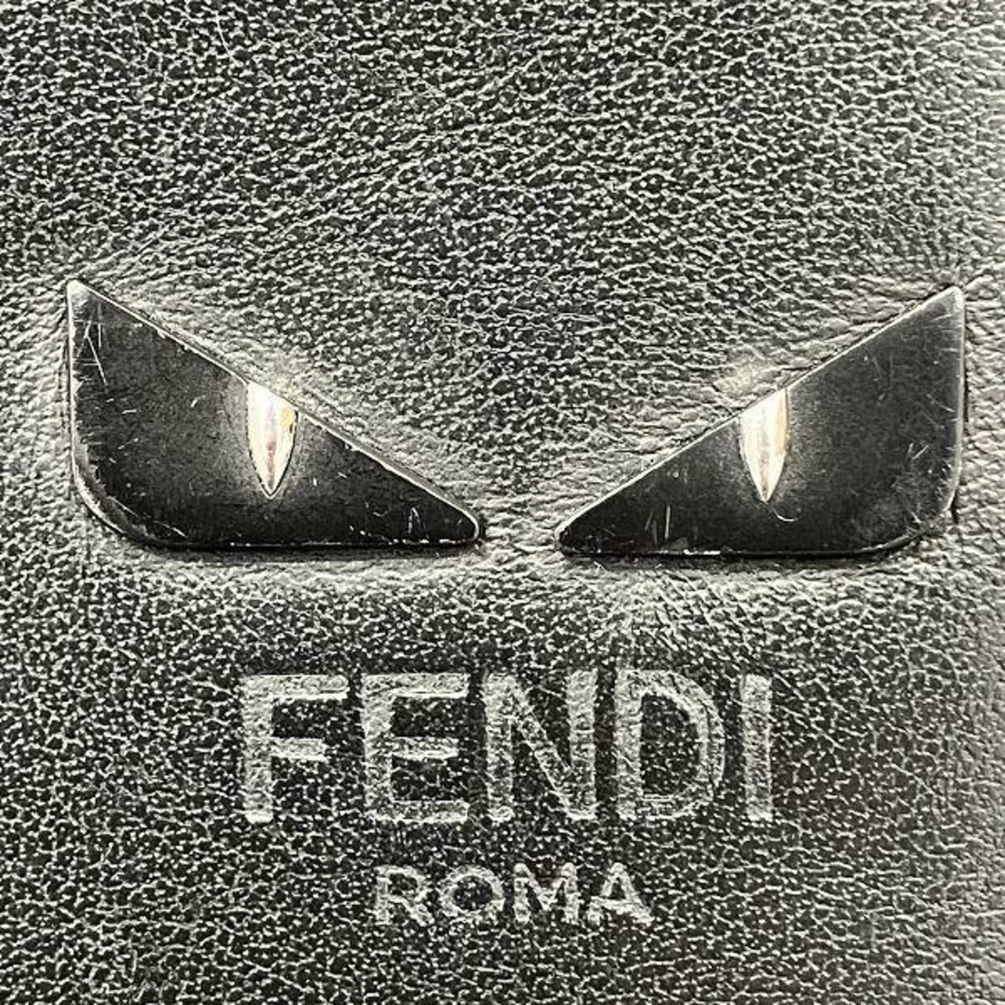 FENDI Monster 7M0210 Round Zip Long Wallet for Men