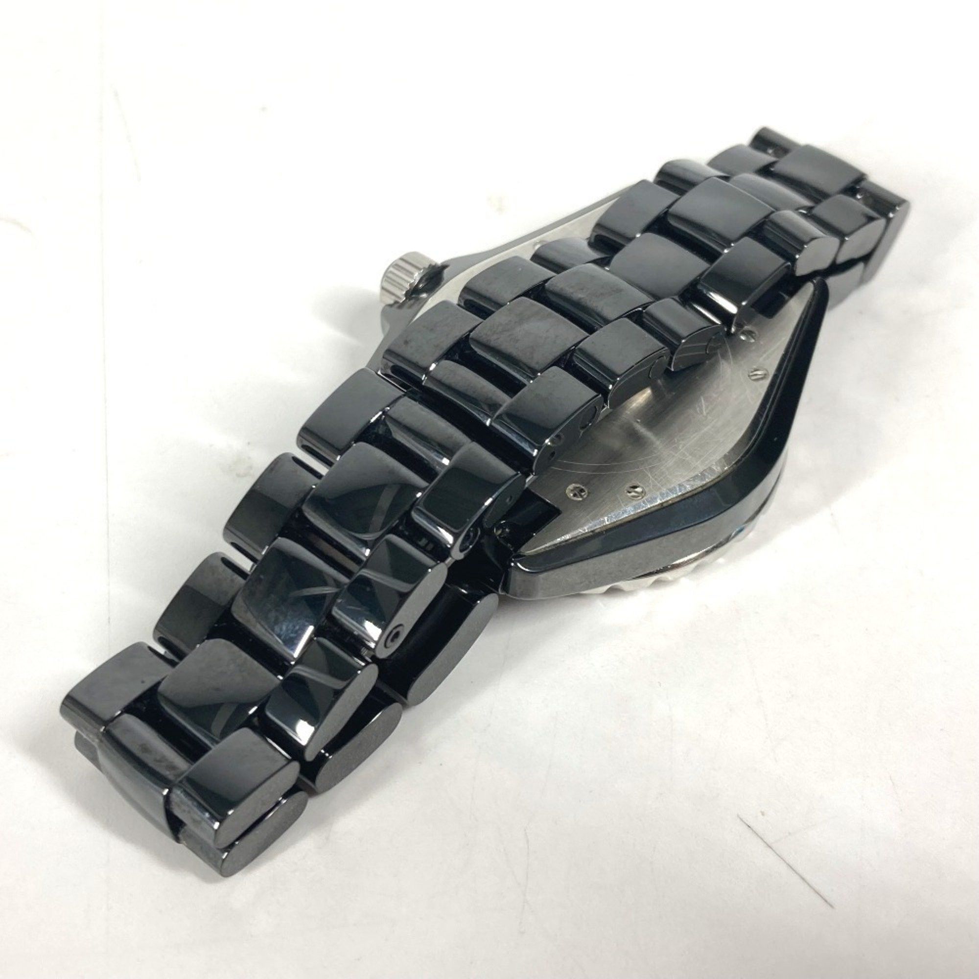 Chanel CHANEL H1174 J12 Diamond Bezel Watch Men's Ceramic SS Black Size ONE SIZE - 8 Thumbnail