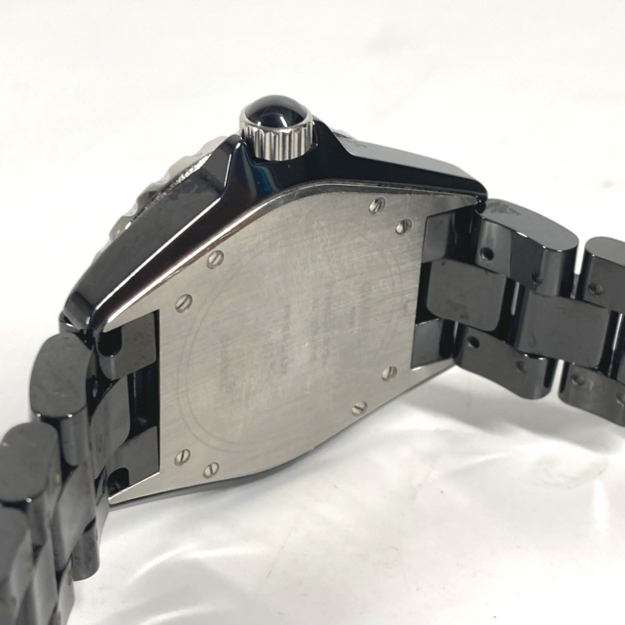 Chanel CHANEL H1174 J12 Diamond Bezel Watch Men's Ceramic SS Black Size ONE SIZE - 11 Thumbnail