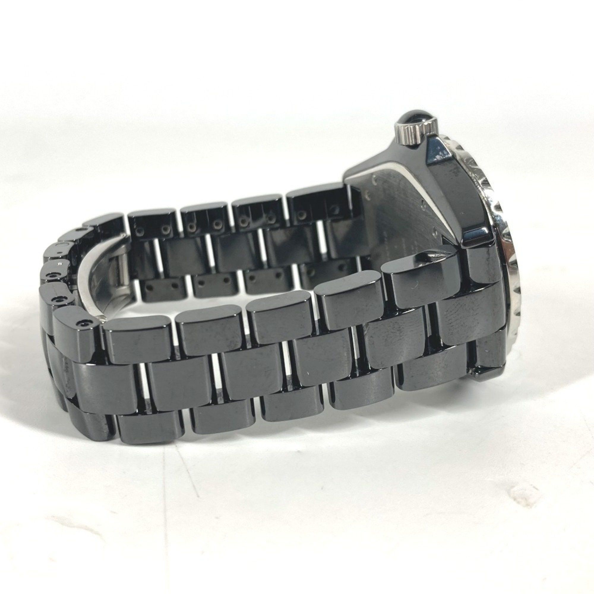 Chanel CHANEL H1174 J12 Diamond Bezel Watch Men's Ceramic SS Black Size ONE SIZE - 7 Thumbnail