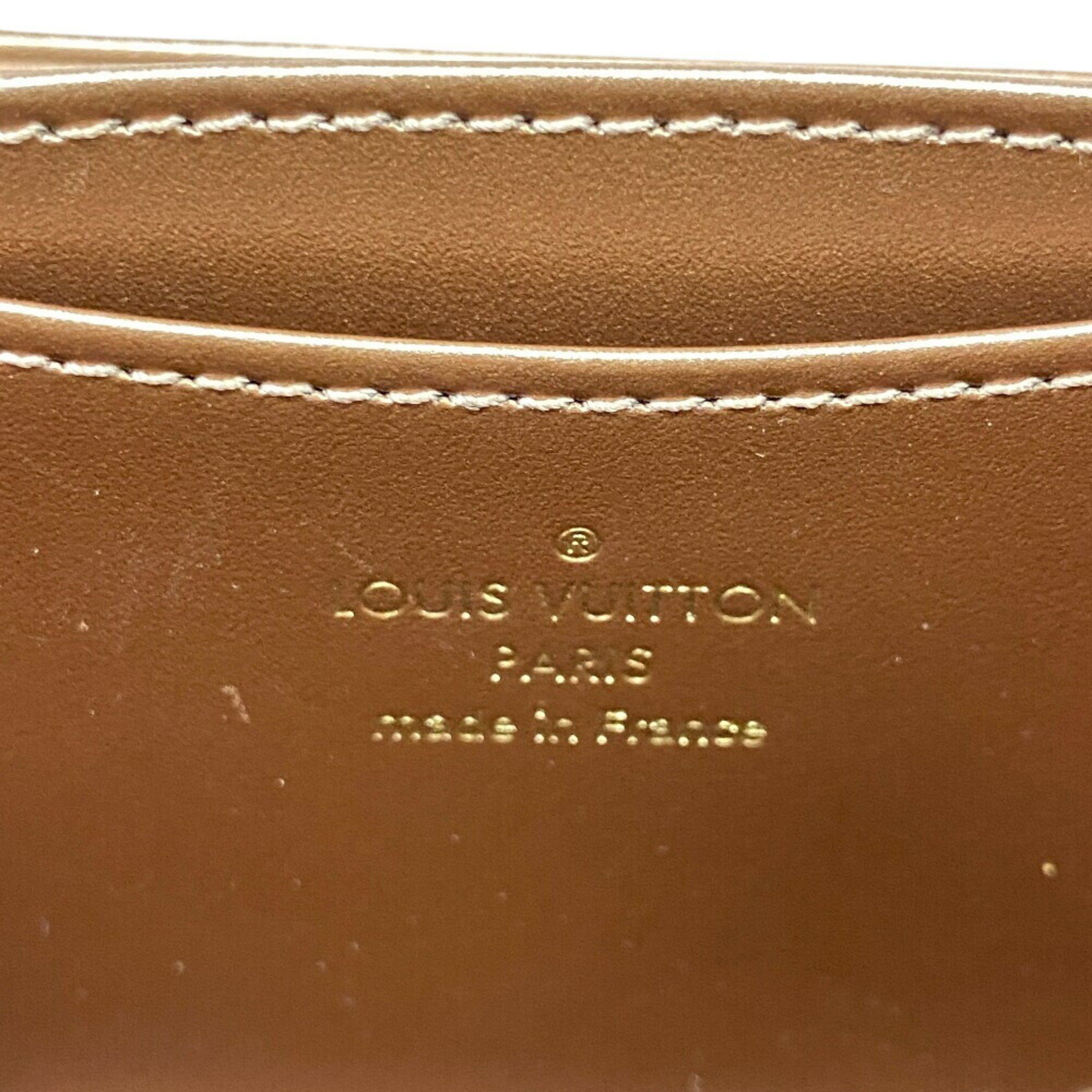 Louis Vuitton Louis Vuitton Wallet M90601 Zipper Coin Purse Round Monogram Vernis Case Pocket Card Beige Women's Size ONE SIZE - 8 Thumbnail