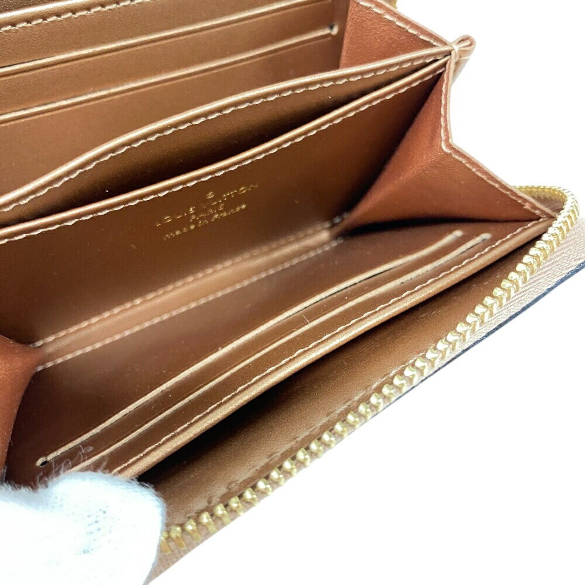 Louis Vuitton Louis Vuitton Wallet M90601 Zipper Coin Purse Round Monogram Vernis Case Pocket Card Beige Women's Size ONE SIZE - 7 Thumbnail