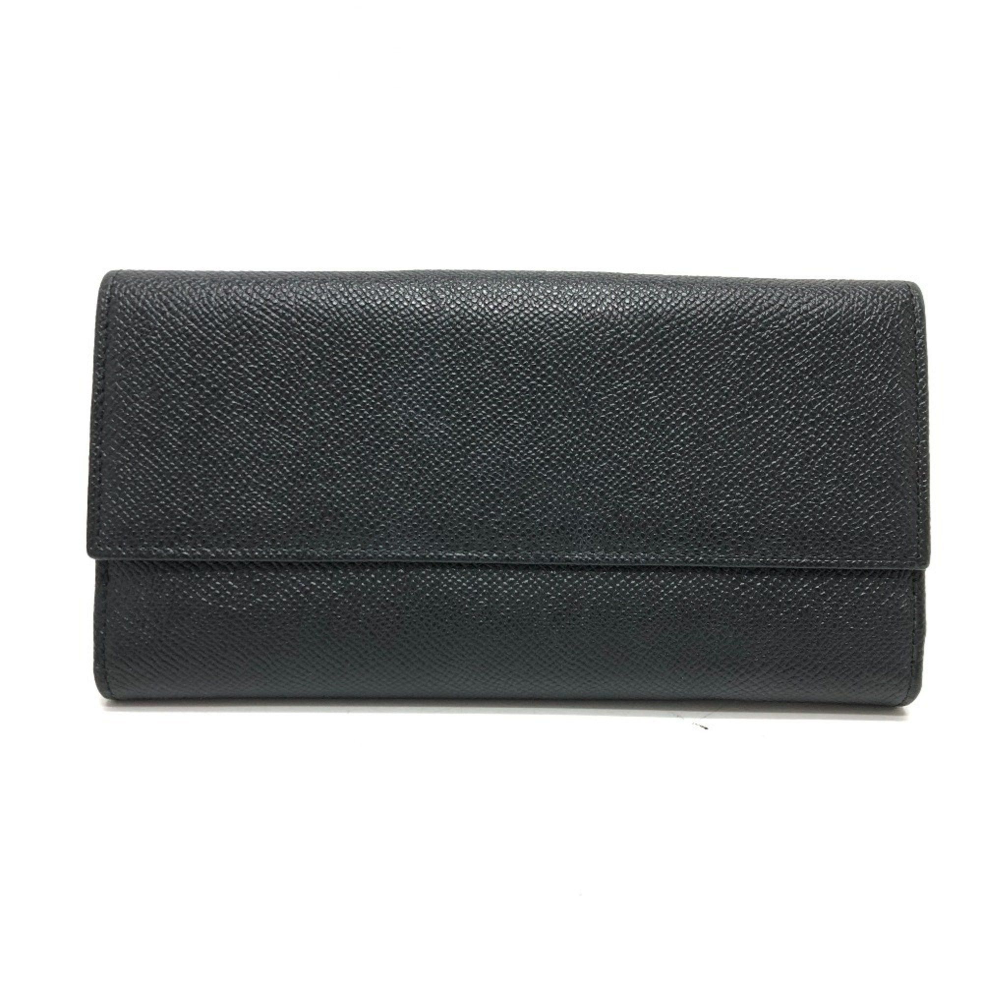 Bvlgari BVLGARI Bulgari Classico Long Wallet Double Hook Bi-fold Leather Men's Black Size ONE SIZE - 2 Thumbnail