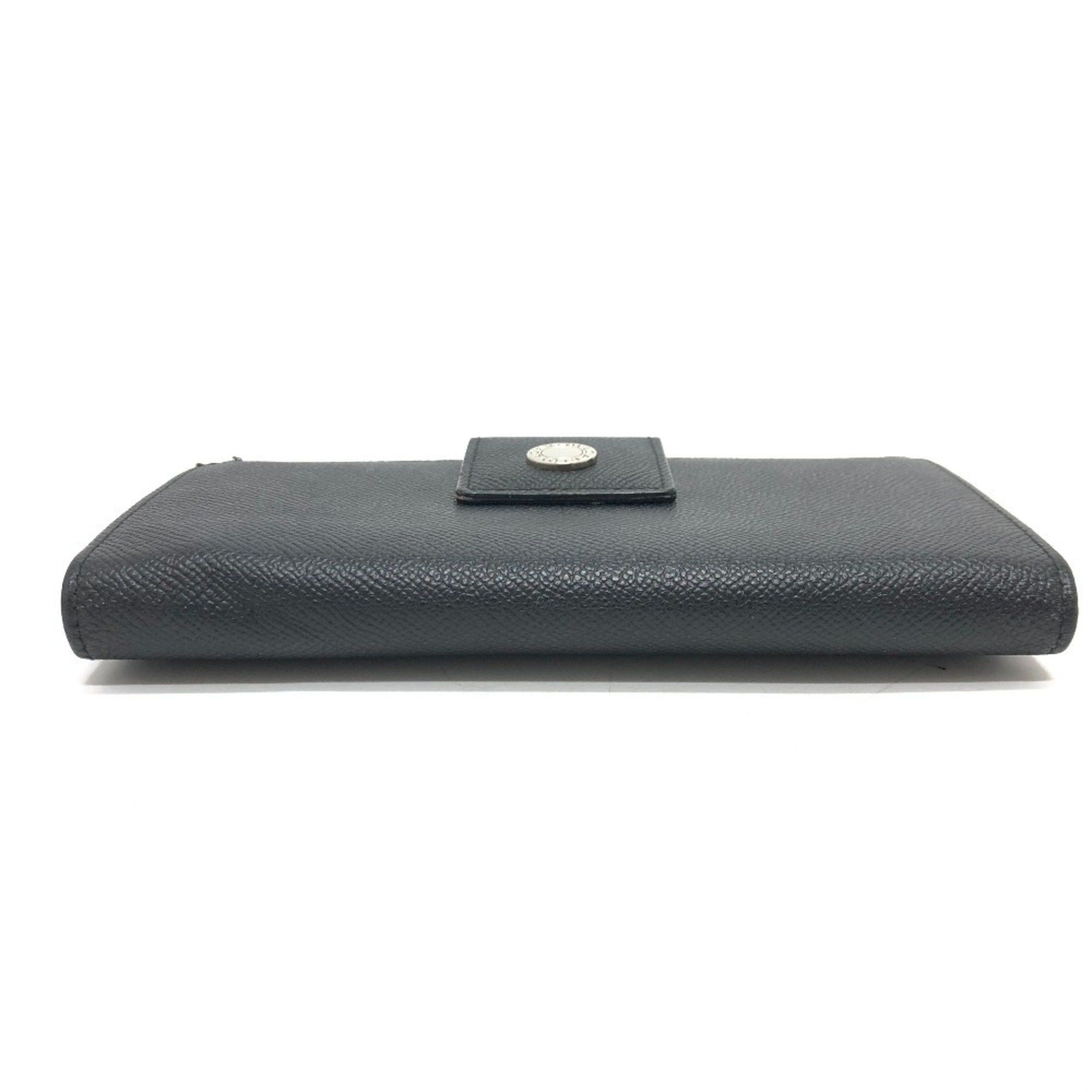 Bvlgari BVLGARI Bulgari Classico Long Wallet Double Hook Bi-fold Leather Men's Black Size ONE SIZE - 3 Thumbnail