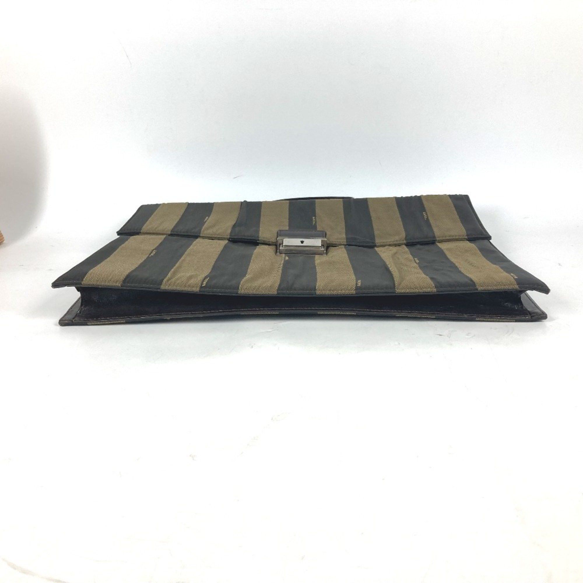 Fendi FENDI Vintage Pecan Document Bag Briefcase Handbag Tote Business Nylon Leather Men's Brown Size ONE SIZE - 7 Thumbnail