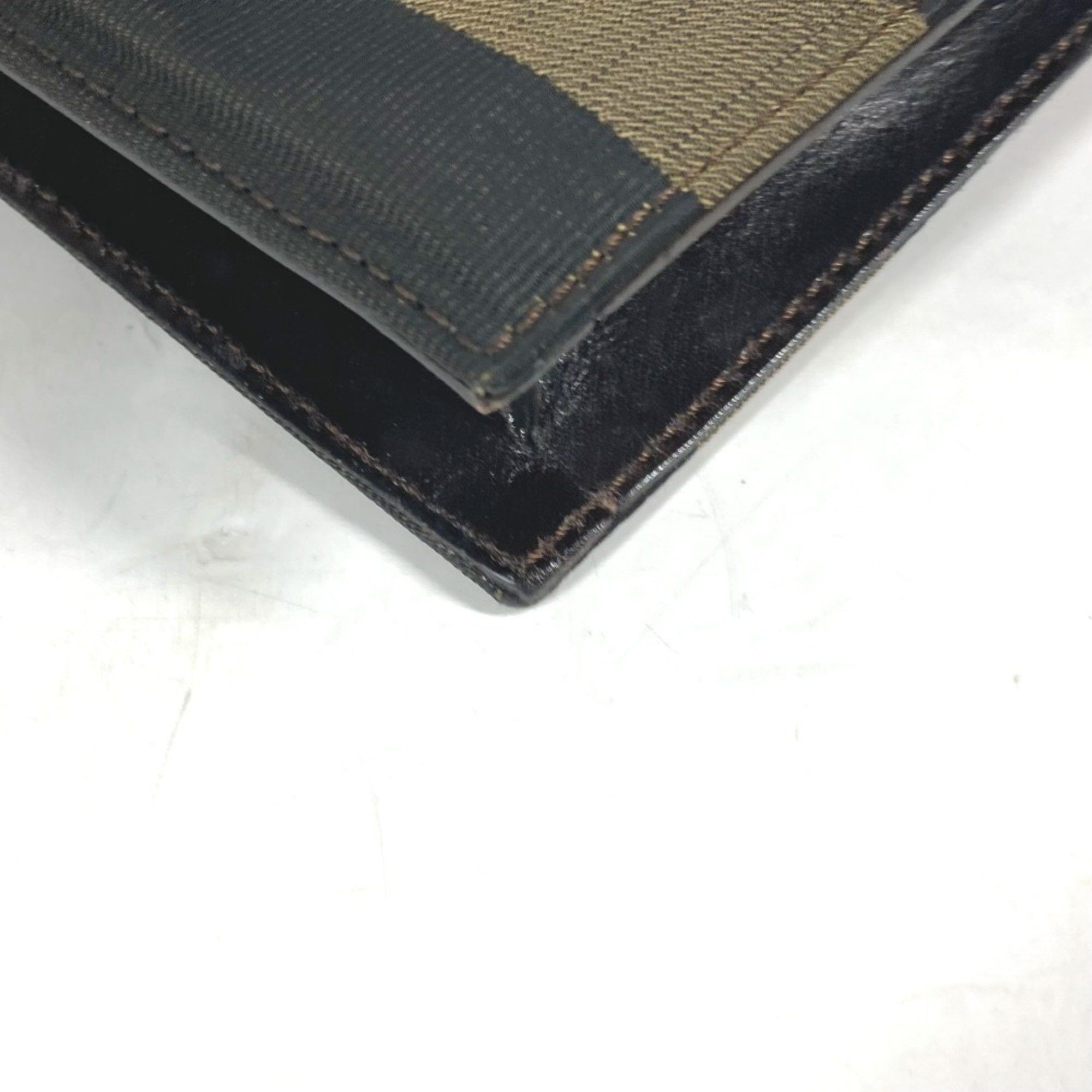 Fendi FENDI Vintage Pecan Document Bag Briefcase Handbag Tote Business Nylon Leather Men's Brown Size ONE SIZE - 9 Thumbnail