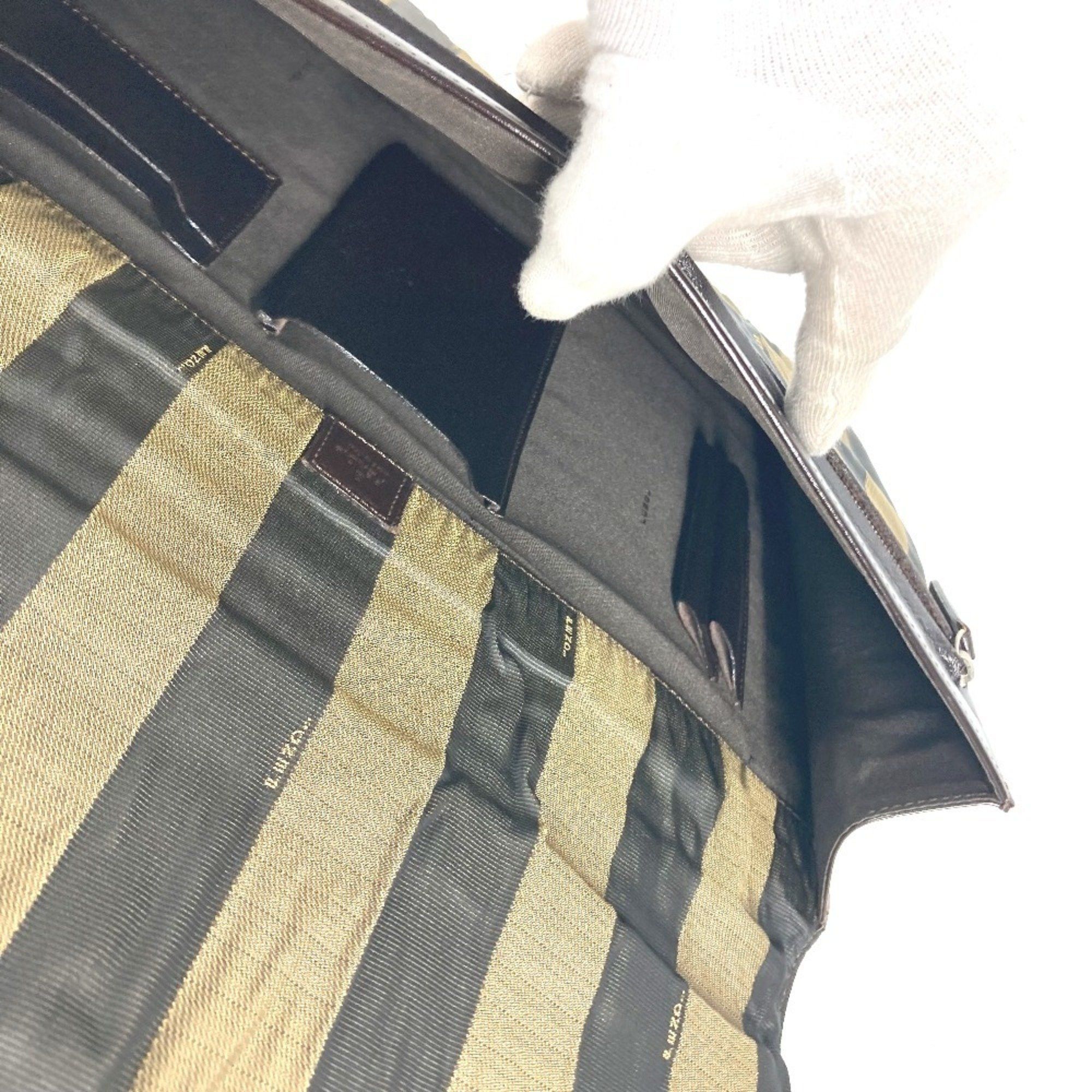 Fendi FENDI Vintage Pecan Document Bag Briefcase Handbag Tote Business Nylon Leather Men's Brown Size ONE SIZE - 11 Thumbnail
