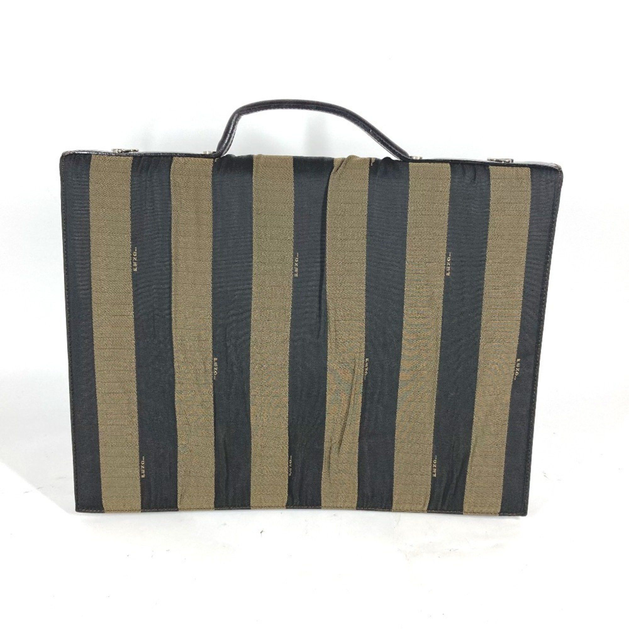 Fendi FENDI Vintage Pecan Document Bag Briefcase Handbag Tote Business Nylon Leather Men's Brown Size ONE SIZE - 2 Thumbnail