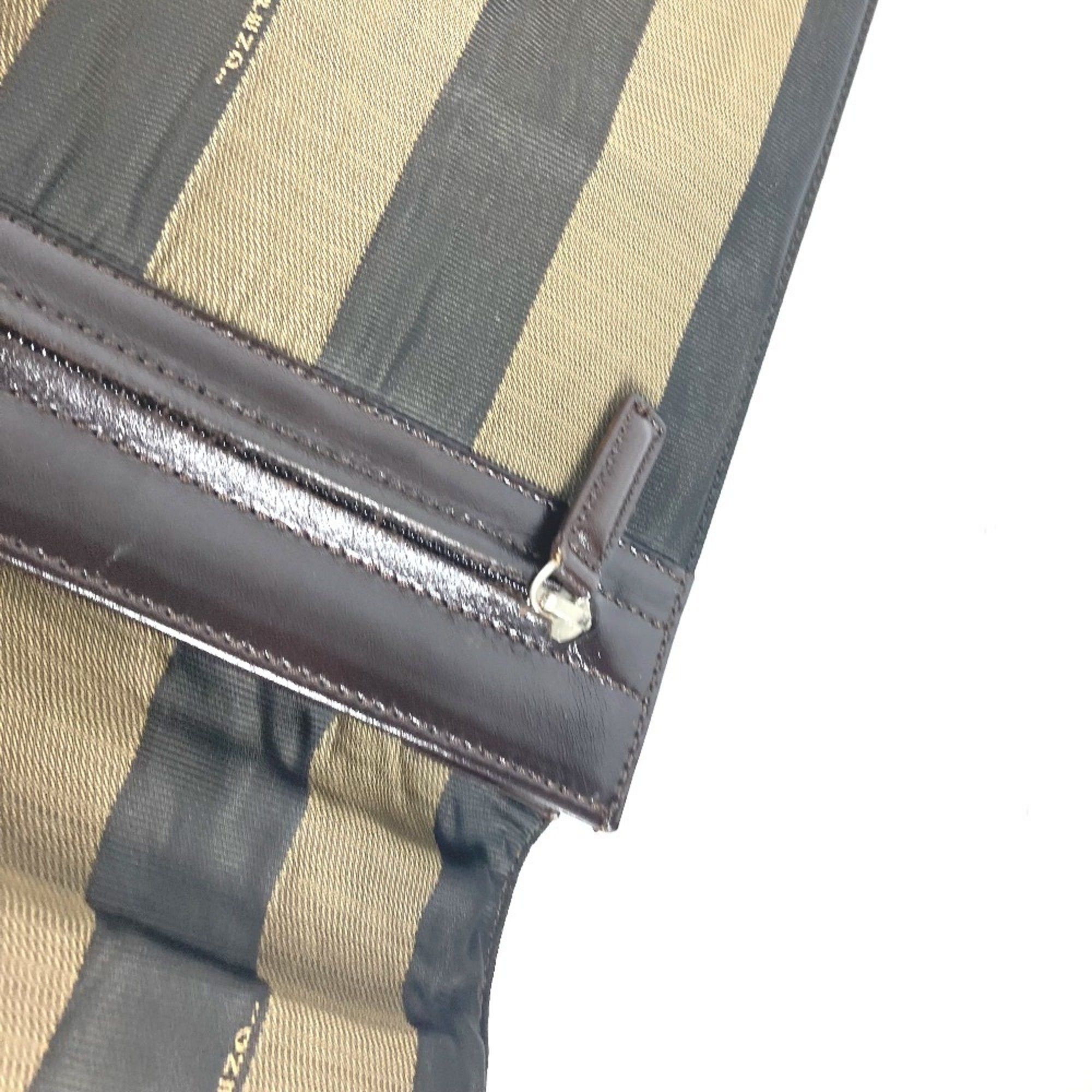 Fendi FENDI Vintage Pecan Document Bag Briefcase Handbag Tote Business Nylon Leather Men's Brown Size ONE SIZE - 4 Thumbnail