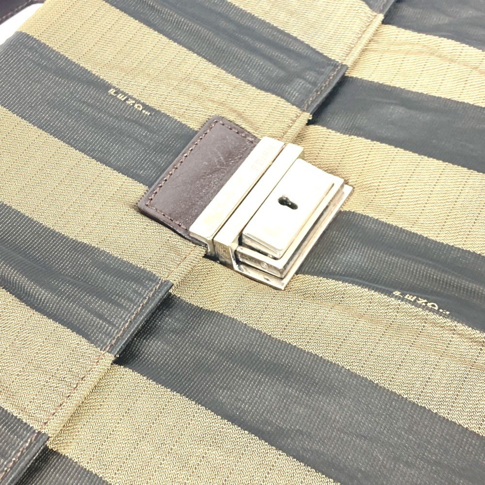 Fendi FENDI Vintage Pecan Document Bag Briefcase Handbag Tote Business Nylon Leather Men's Brown Size ONE SIZE - 10 Thumbnail