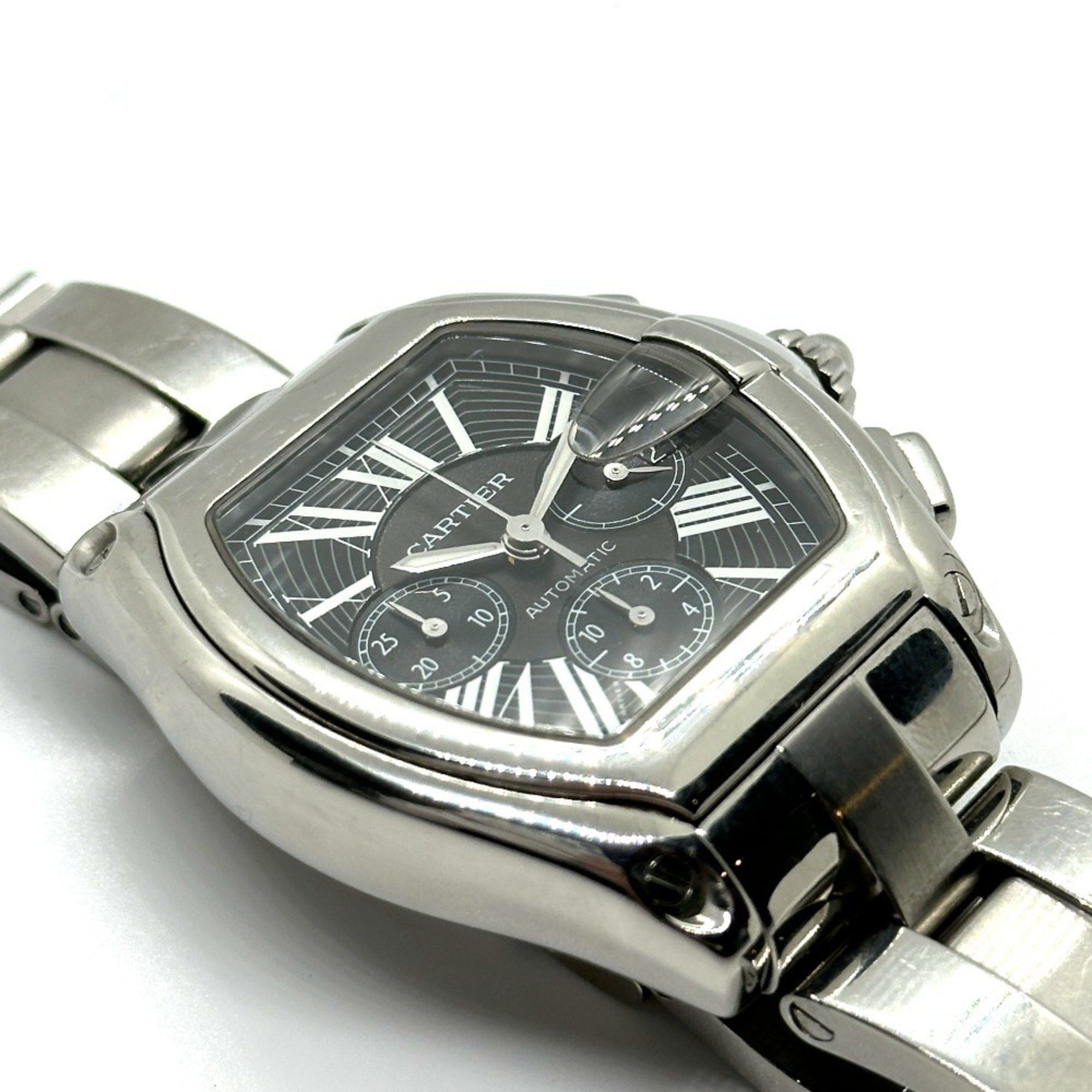 Cartier CARTIER W62020X6 Roadster Chronograph XL Automatic Watch Stainless Steel Men's Silver Size ONE SIZE - 11 Thumbnail