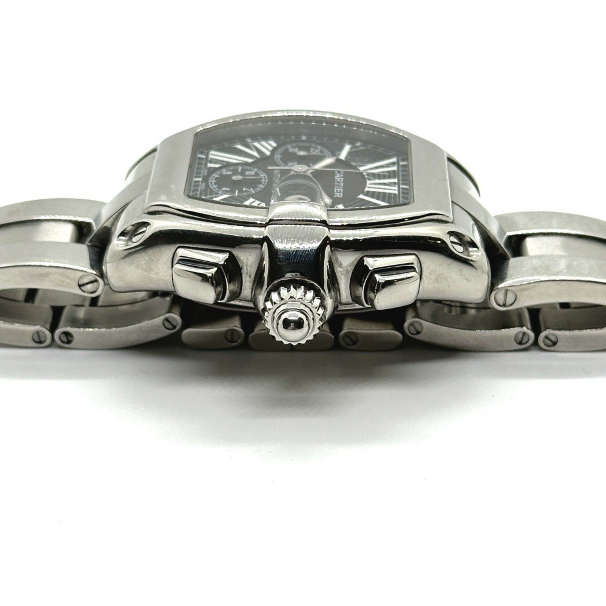 Cartier CARTIER W62020X6 Roadster Chronograph XL Automatic Watch Stainless Steel Men's Silver Size ONE SIZE - 9 Thumbnail