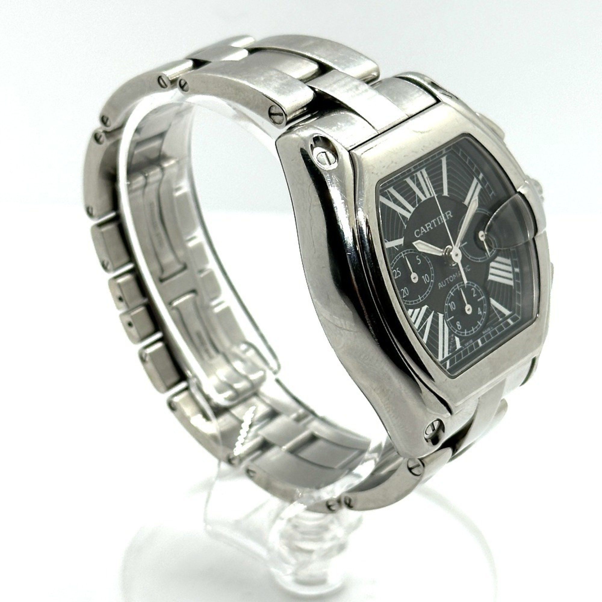 Cartier CARTIER W62020X6 Roadster Chronograph XL Automatic Watch Stainless Steel Men's Silver Size ONE SIZE - 3 Thumbnail