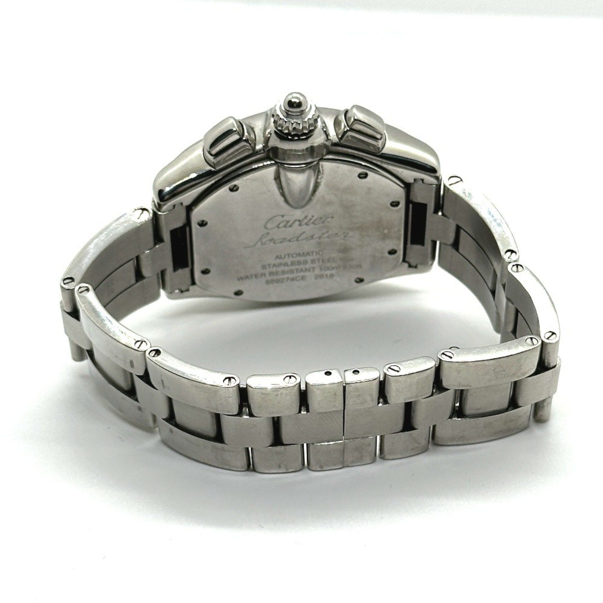 Cartier CARTIER W62020X6 Roadster Chronograph XL Automatic Watch Stainless Steel Men's Silver Size ONE SIZE - 5 Thumbnail
