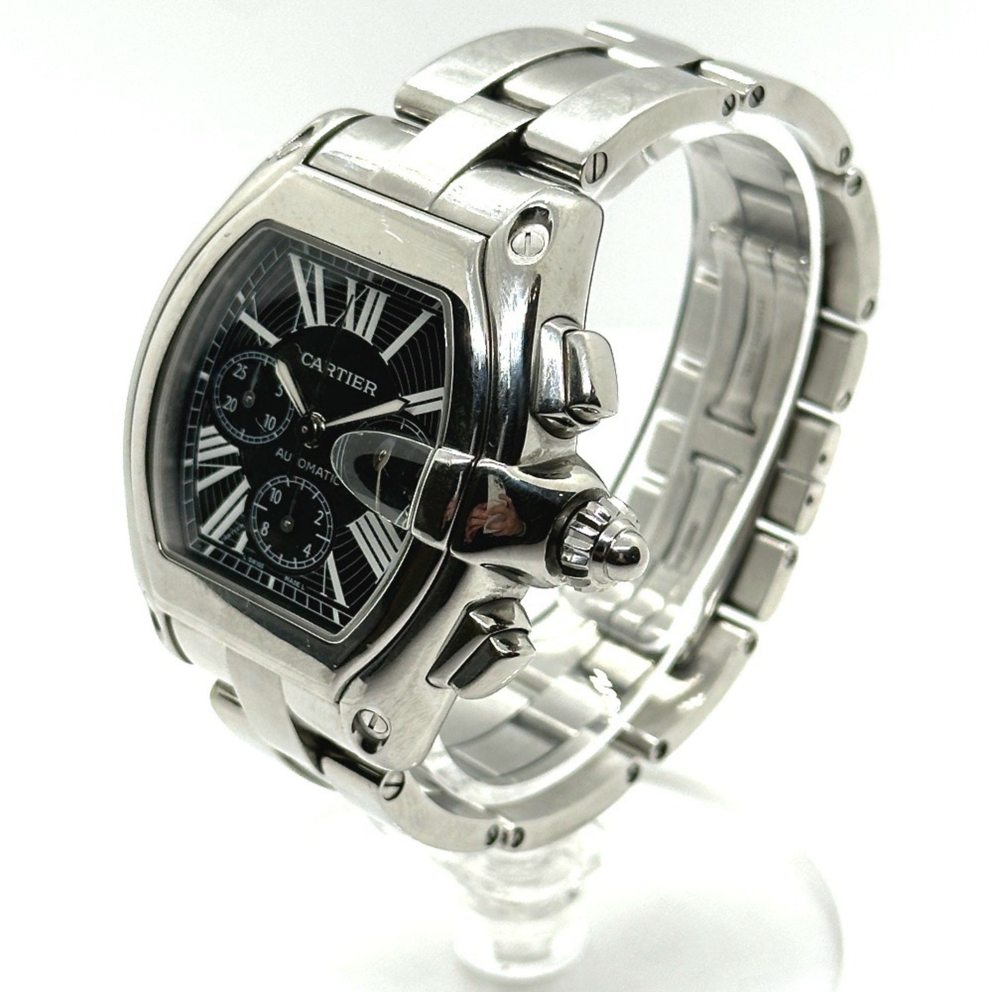 Cartier CARTIER W62020X6 Roadster Chronograph XL Automatic Watch Stainless Steel Men's Silver Size ONE SIZE - 2 Thumbnail