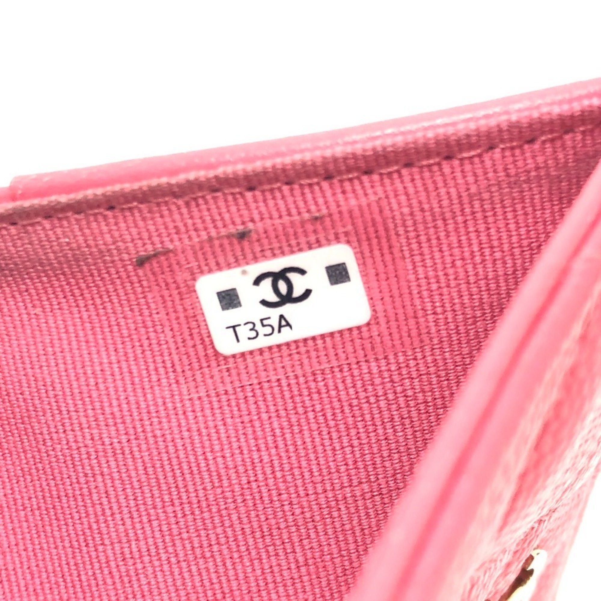 Chanel CHANEL AP3178 Matelasse Small Flap Wallet, Bi-fold Caviar Skin, Women's, Pink Size ONE SIZE - 13 Thumbnail
