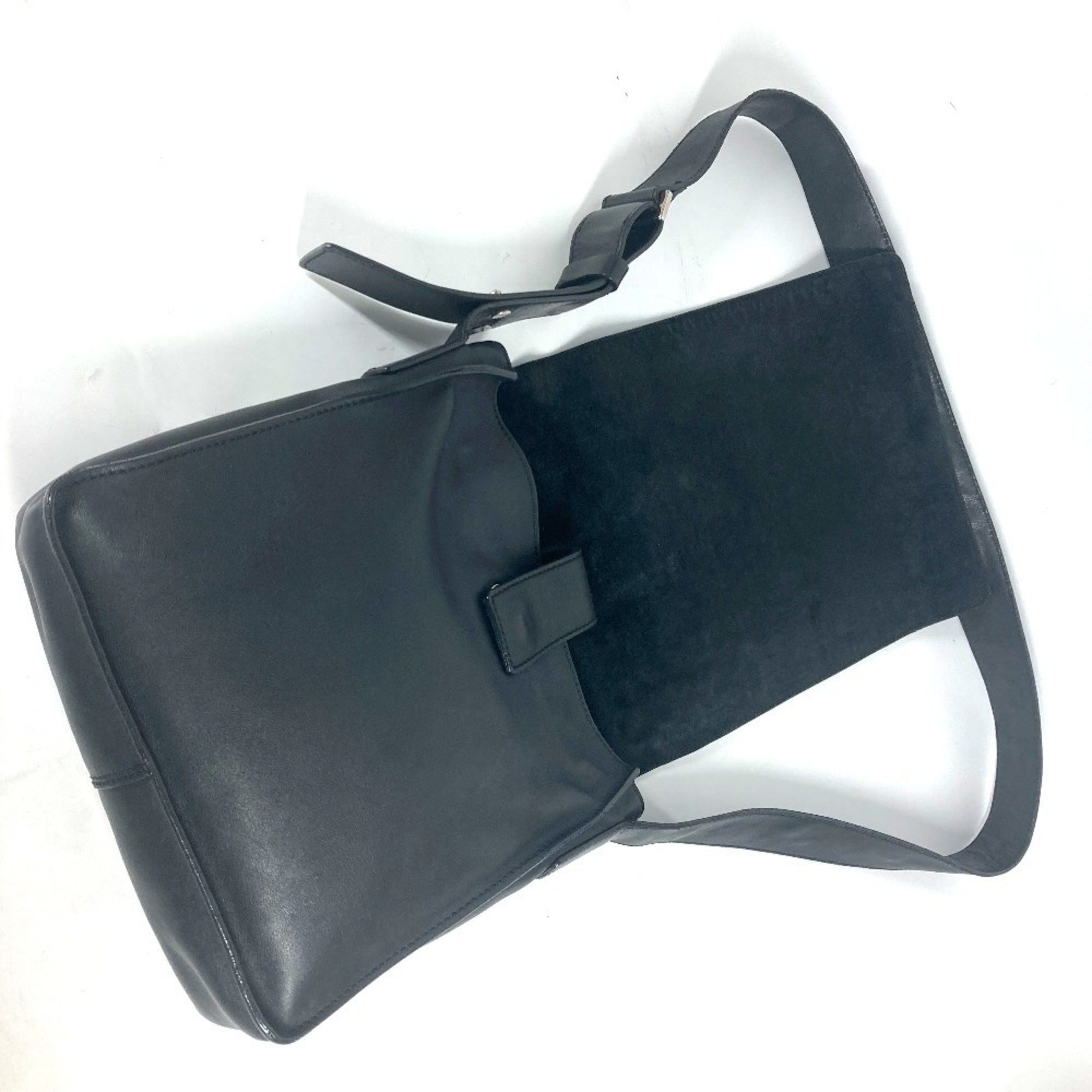 Chanel Chanel bag, crossbody, CC, Coco mark, design, flap, shoulder leather, men's, black Size ONE SIZE - 2 Thumbnail