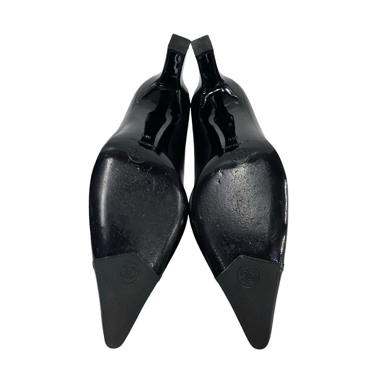 Chanel Chanel Black Leather Size ONE SIZE - 6 Thumbnail