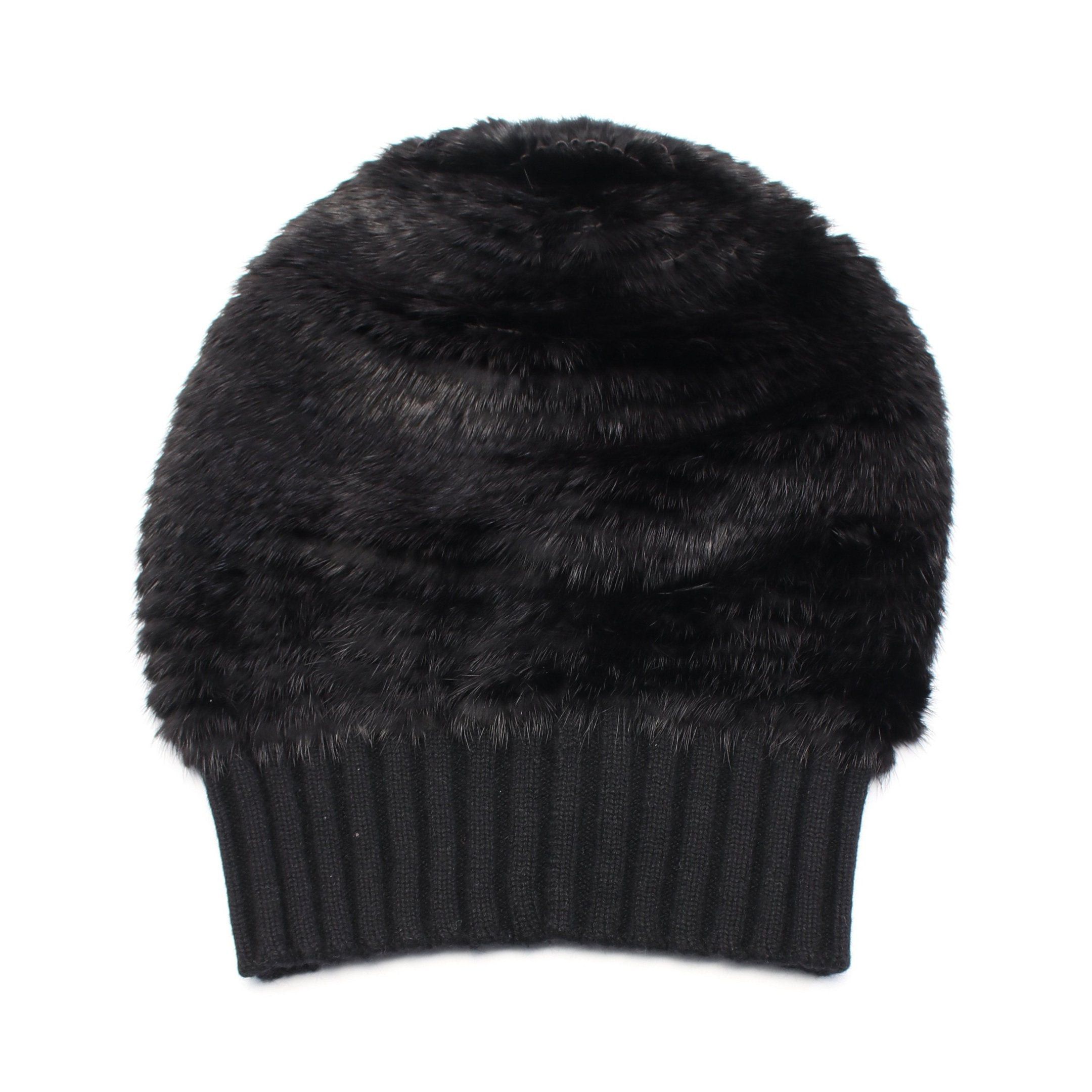 Gucci Gucci Cap Mink Cashmere Black Size ONE SIZE - 2 Thumbnail