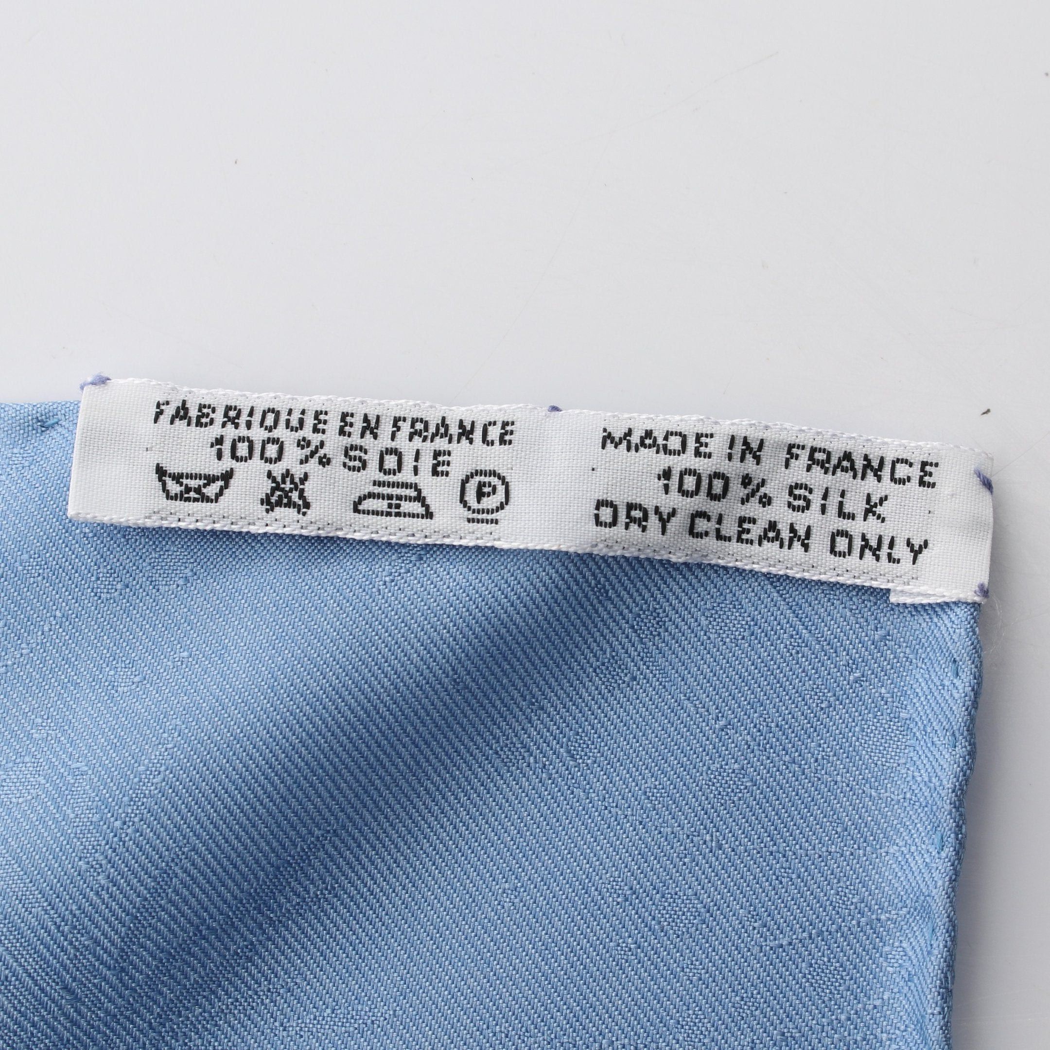 Hermes Hermes Carres 90 Luna Park Scarf Silk Light Blue Multicolor Size ONE SIZE - 3 Thumbnail